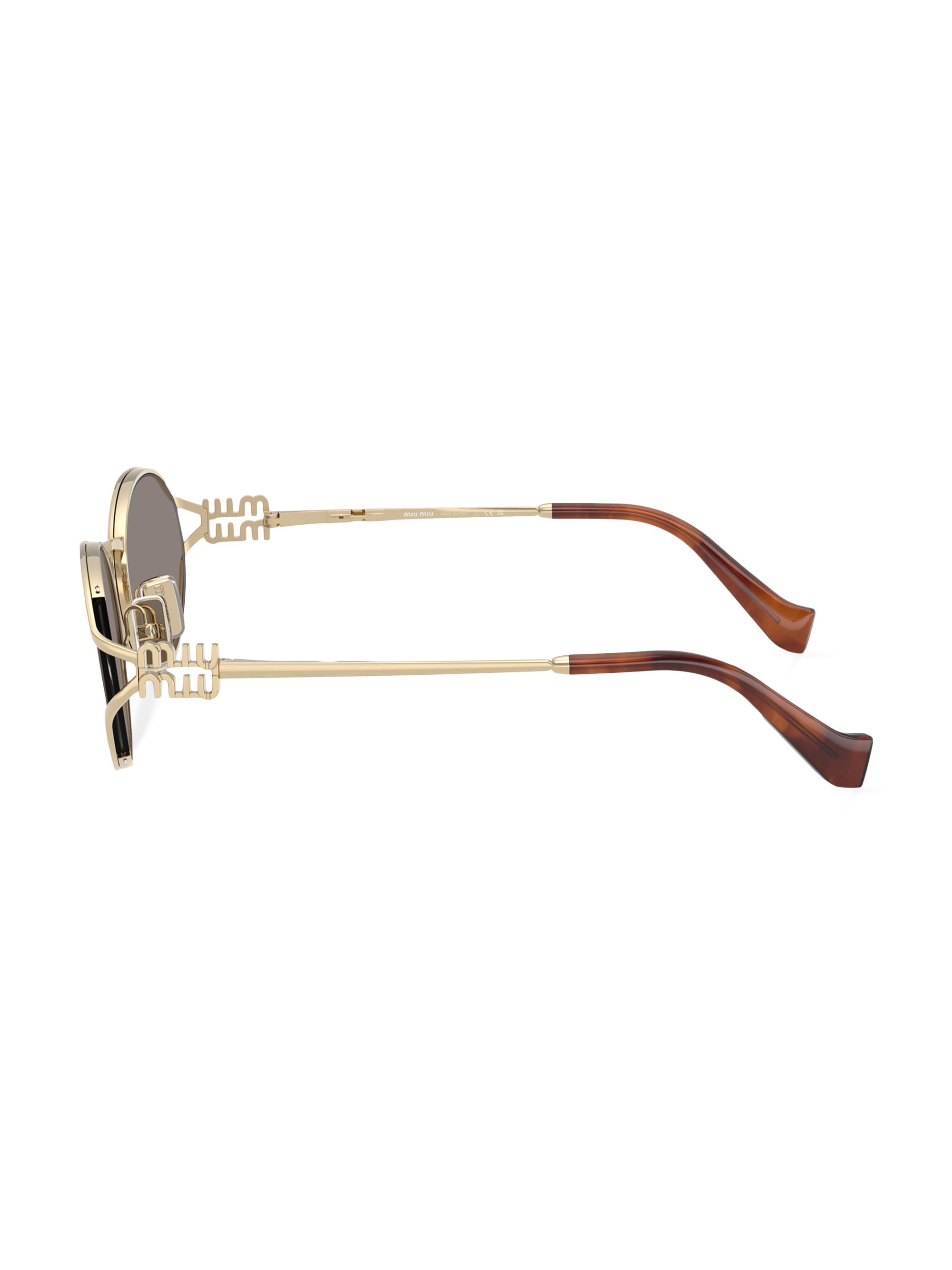 Miu Miu 54MM Metal Round Sunglasses | Saks Fifth Avenue