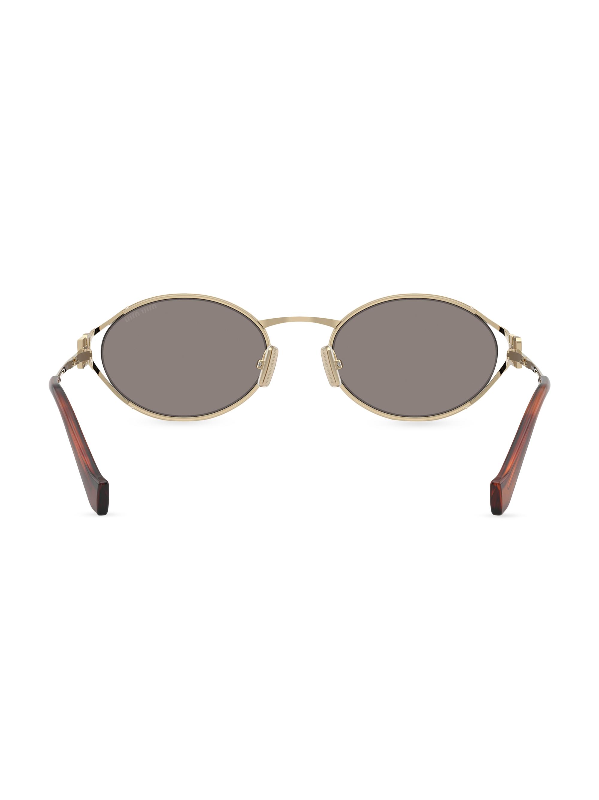 Miu Miu 54MM Metal Round Sunglasses | Saks Fifth Avenue