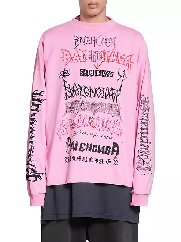 Shop Balenciaga DIY Metal Long Sleeve Medium Fit T-Shirt Shop Balenciaga DIY Metal Long Sleeve Medium Fit T-Shirt