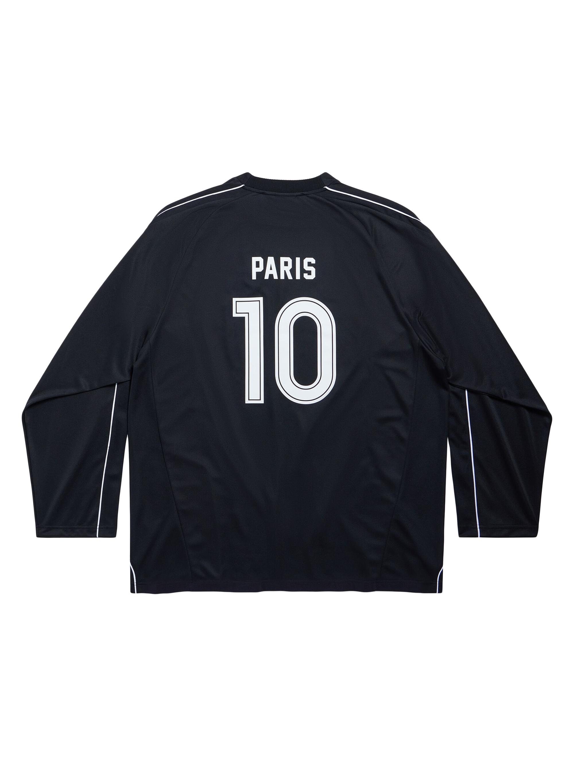 Balenciaga Paris Soccer Long Sleeve Oversized T-Shirt | Saks Fifth