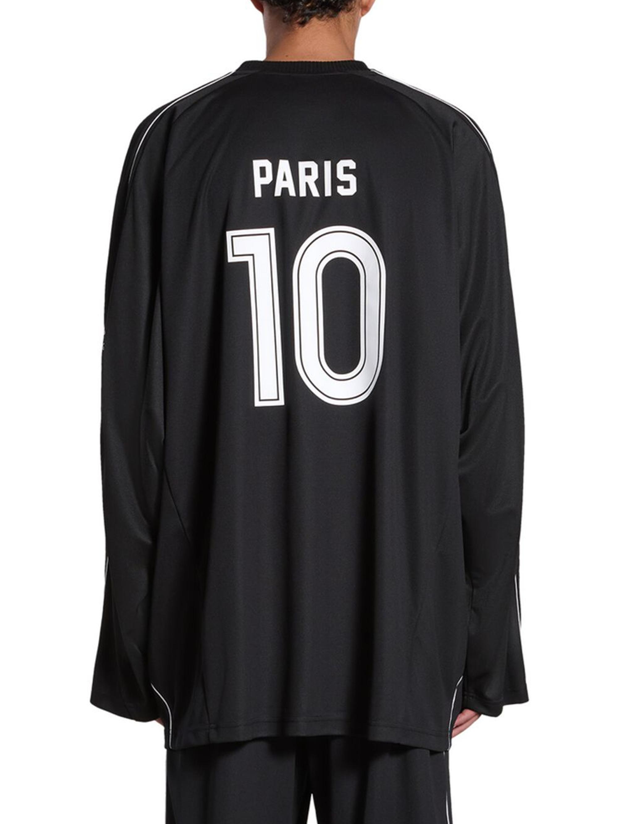 Balenciaga Paris Soccer Long Sleeve Oversized T-Shirt | Saks Fifth