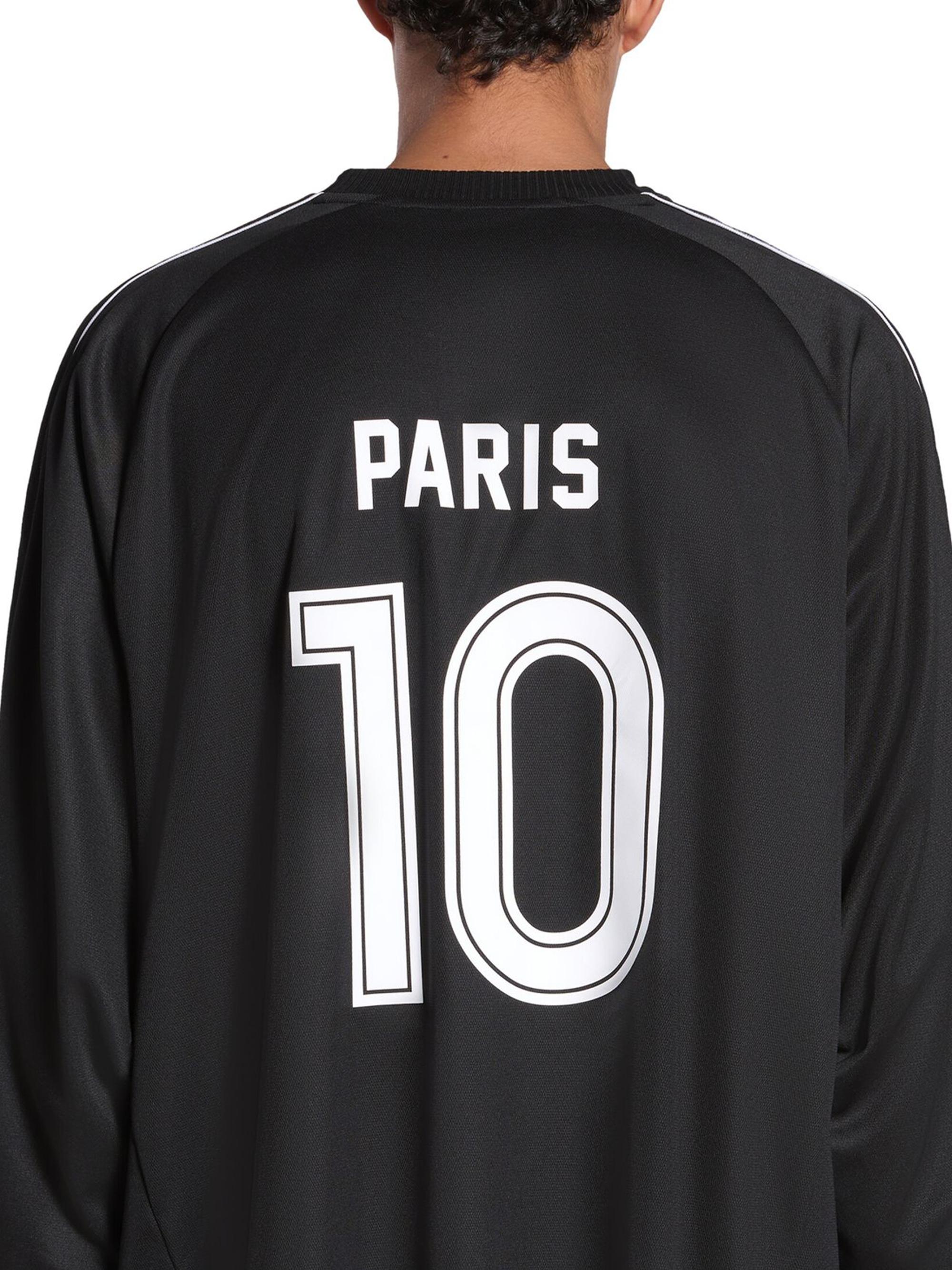 Balenciaga Paris Soccer Long Sleeve Oversized T-Shirt | Saks Fifth