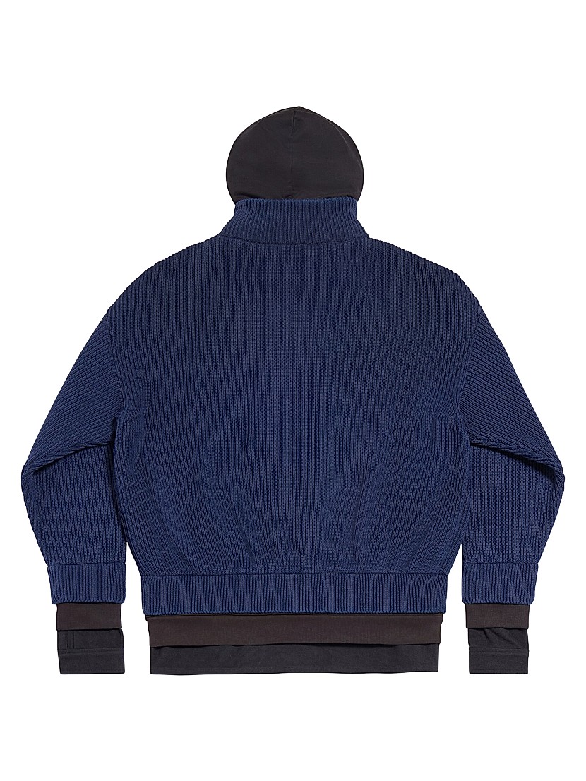 Shop Balenciaga Unity Sports Icon Layered Oversized Zip-Up Shop Balenciaga Unity Sports Icon Layered Oversized Zip-Up