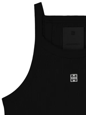 Givenchy 4G-plaque ribbed tank top - Purple