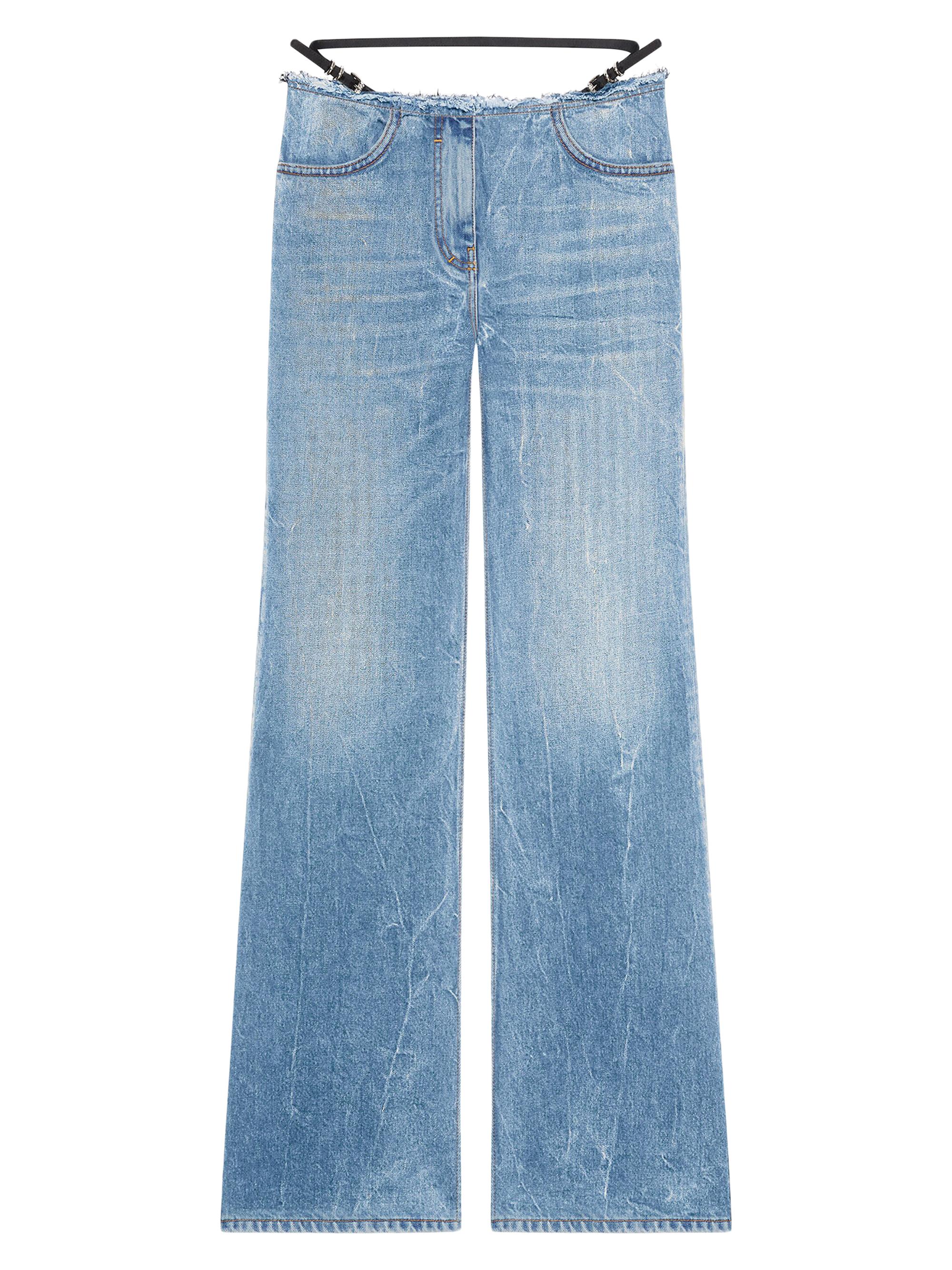 Givenchy Women's Voyou Jeans in Denim - Light Blue