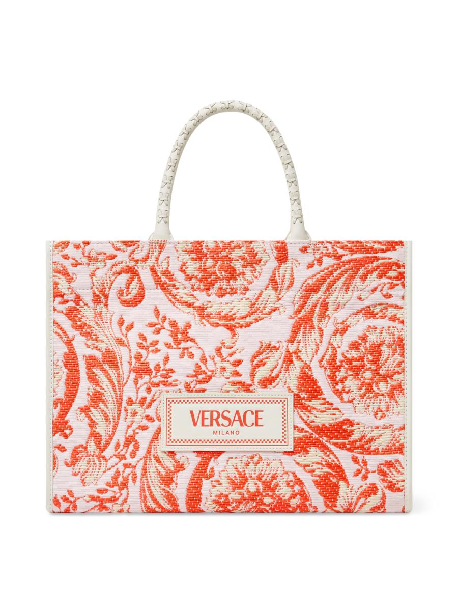 【Versace】LARGE TOTE◆10115621A11311 La Medusa Canvas Large Tote Bag Black,Gold | VERSACE US