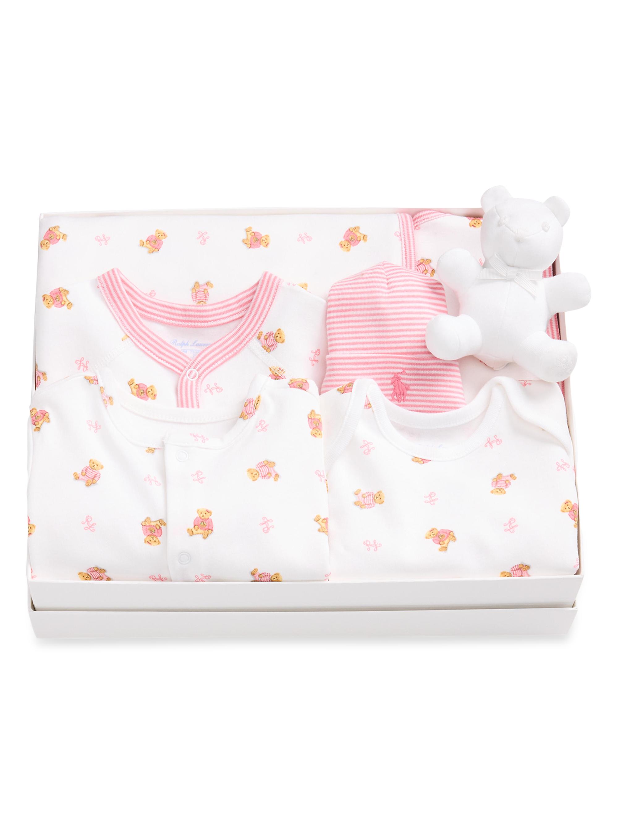 Polo Ralph Lauren Baby Girl's 7-Piece Cotton Essentials Gift Set
