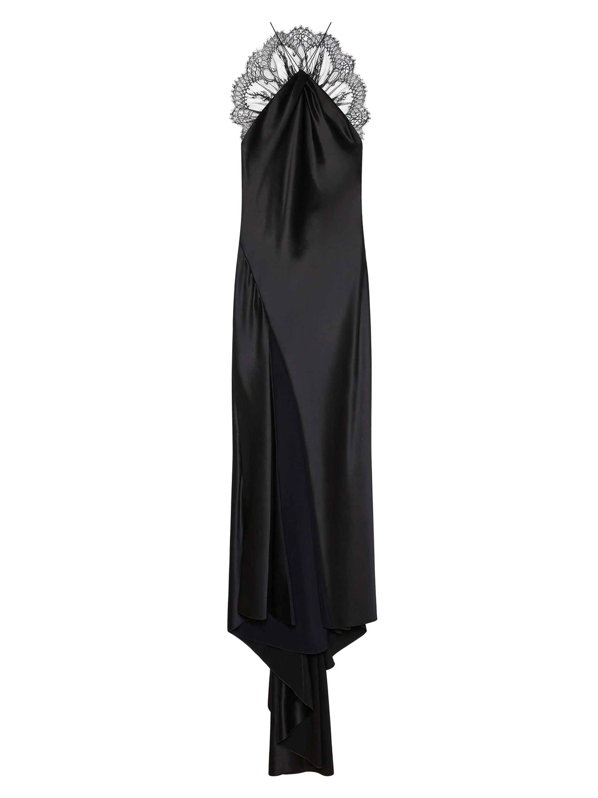 Givenchy Women's Evening Dress in Satin with Lace - Black