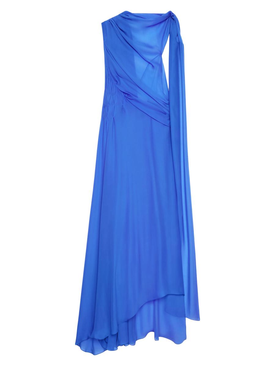 【関税込み】givenchy Draped dress Givenchy Draped Dress in Satin with Lavalliere | Saks Fifth