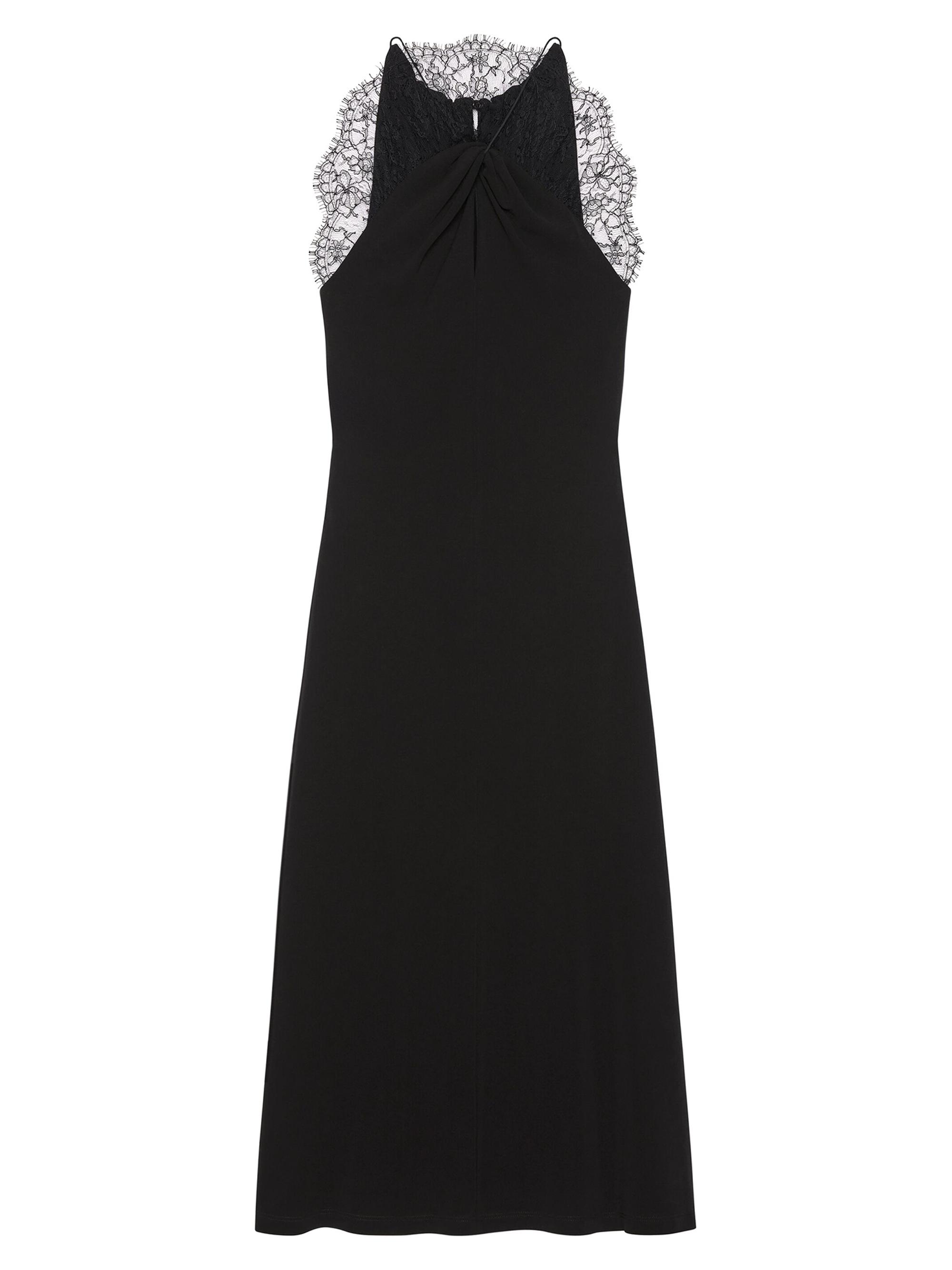 Givenchy Women's Dress in Crepe with Lace - Black