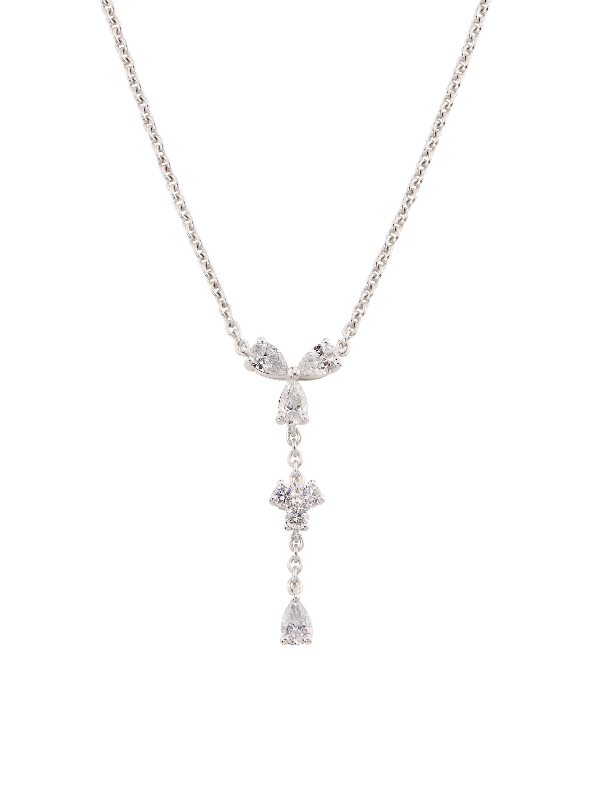 Saks Fifth Avenue Collection Women's 14K White Gold & 0.5 TCW Lab-Grown Diamond Y-Necklace - White Gold