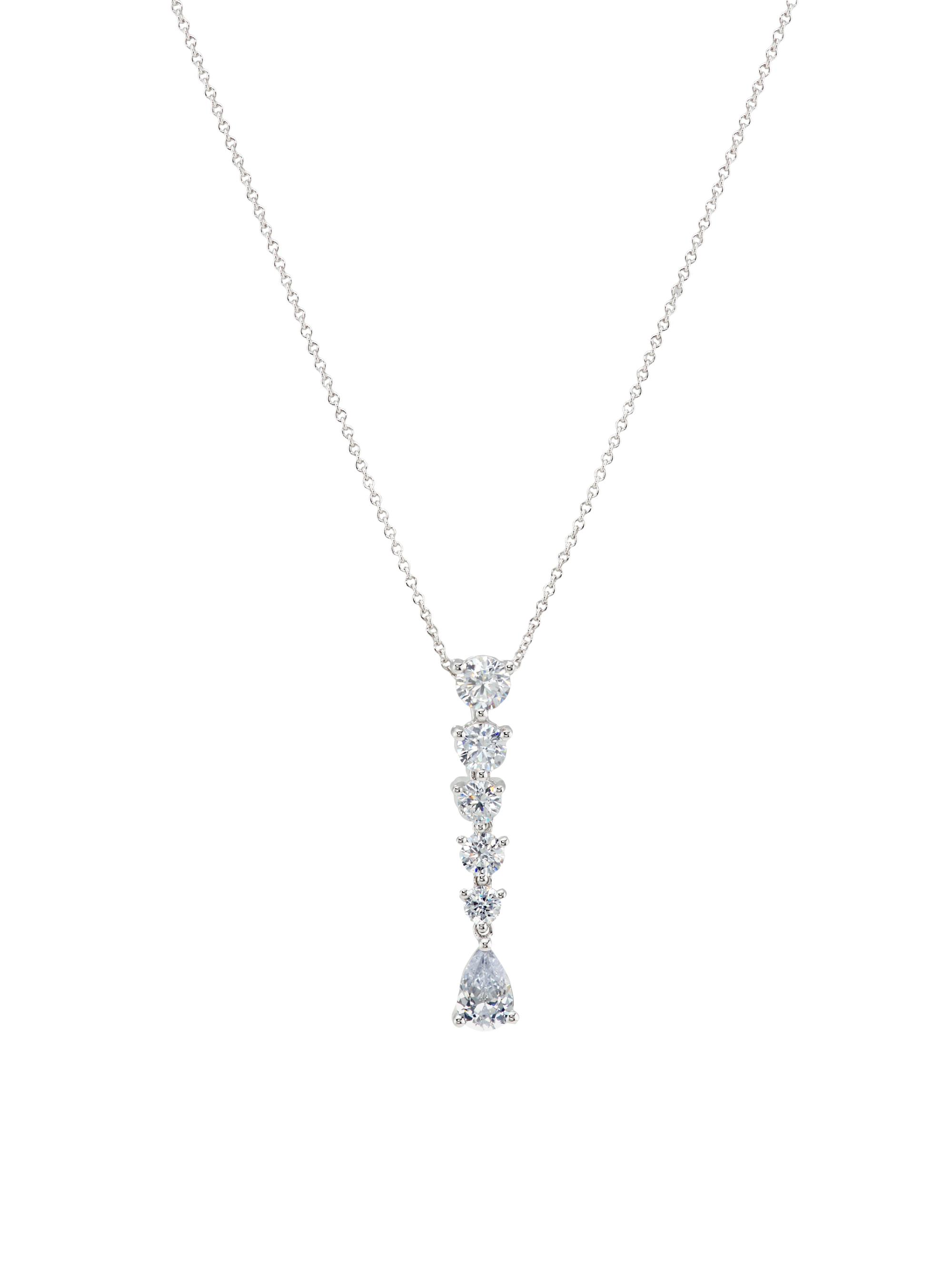 Saks Fifth Avenue Collection Women's 14K White Gold & 1.50 TCW Lab-Grown Diamond Pendant Necklace - White Gold