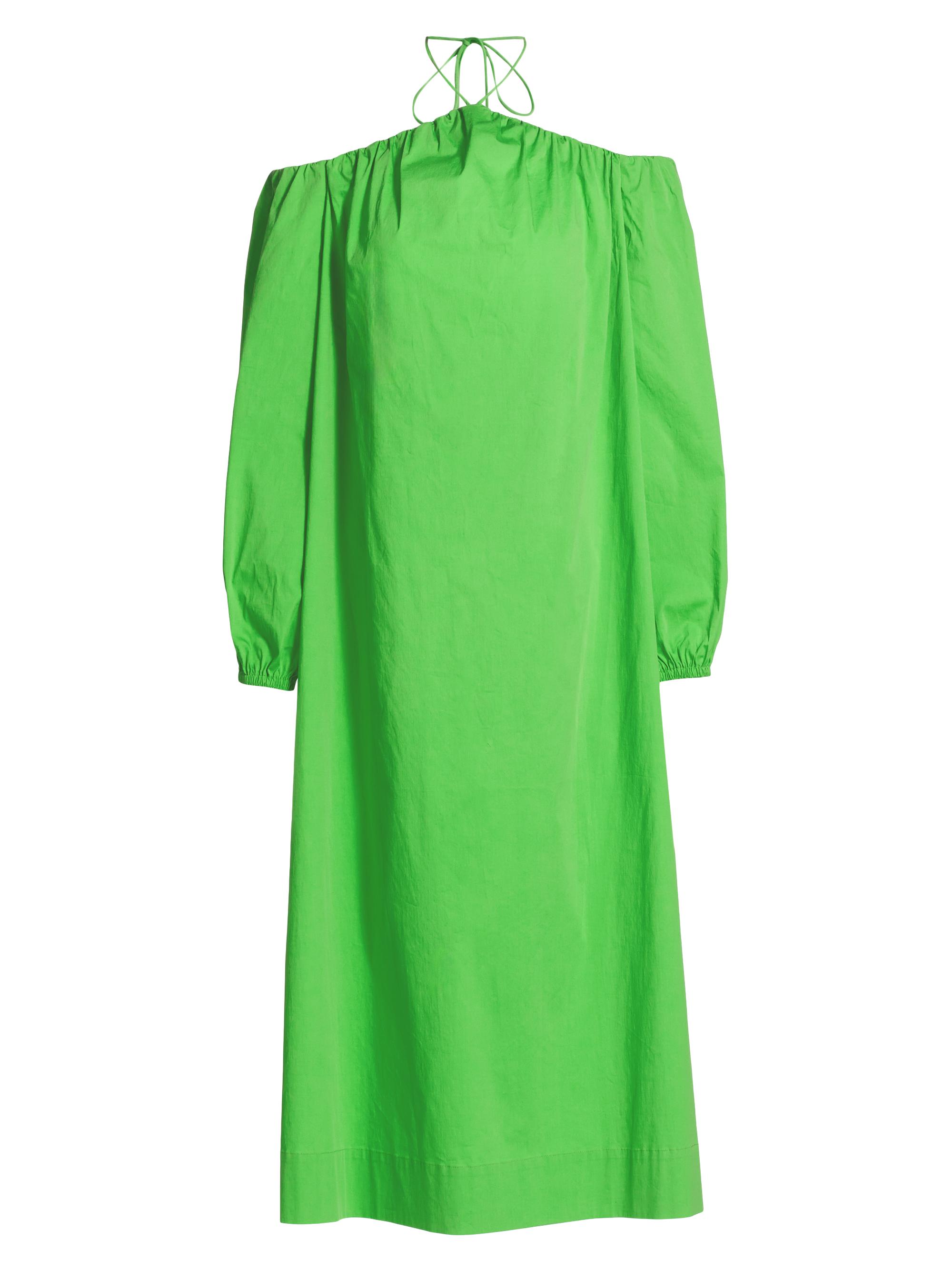 Simon Miller Women's Oleander Cotton-Blend Halterneck Midi-Dress - Gummy Green