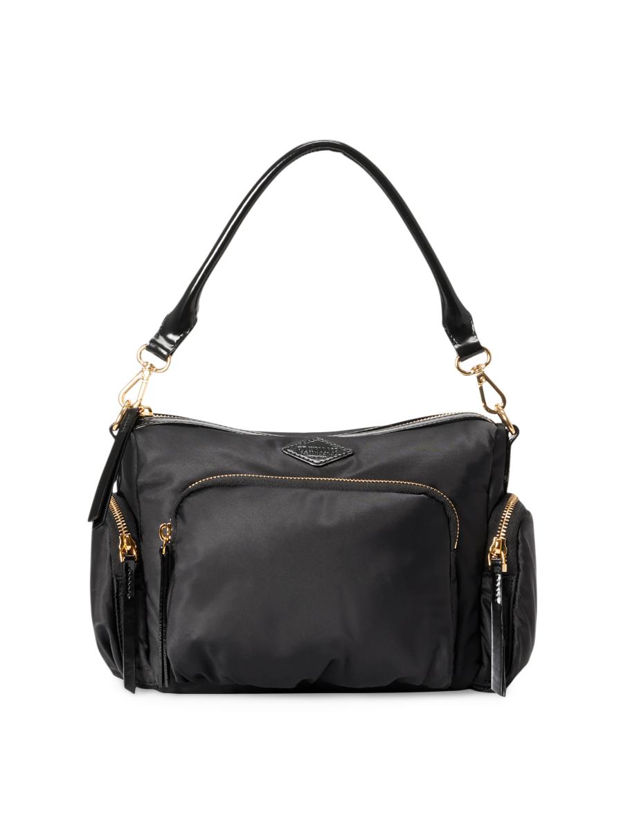 MZ Wallace Small Chelsea Nylon & Patent Leather Crossbody Bag