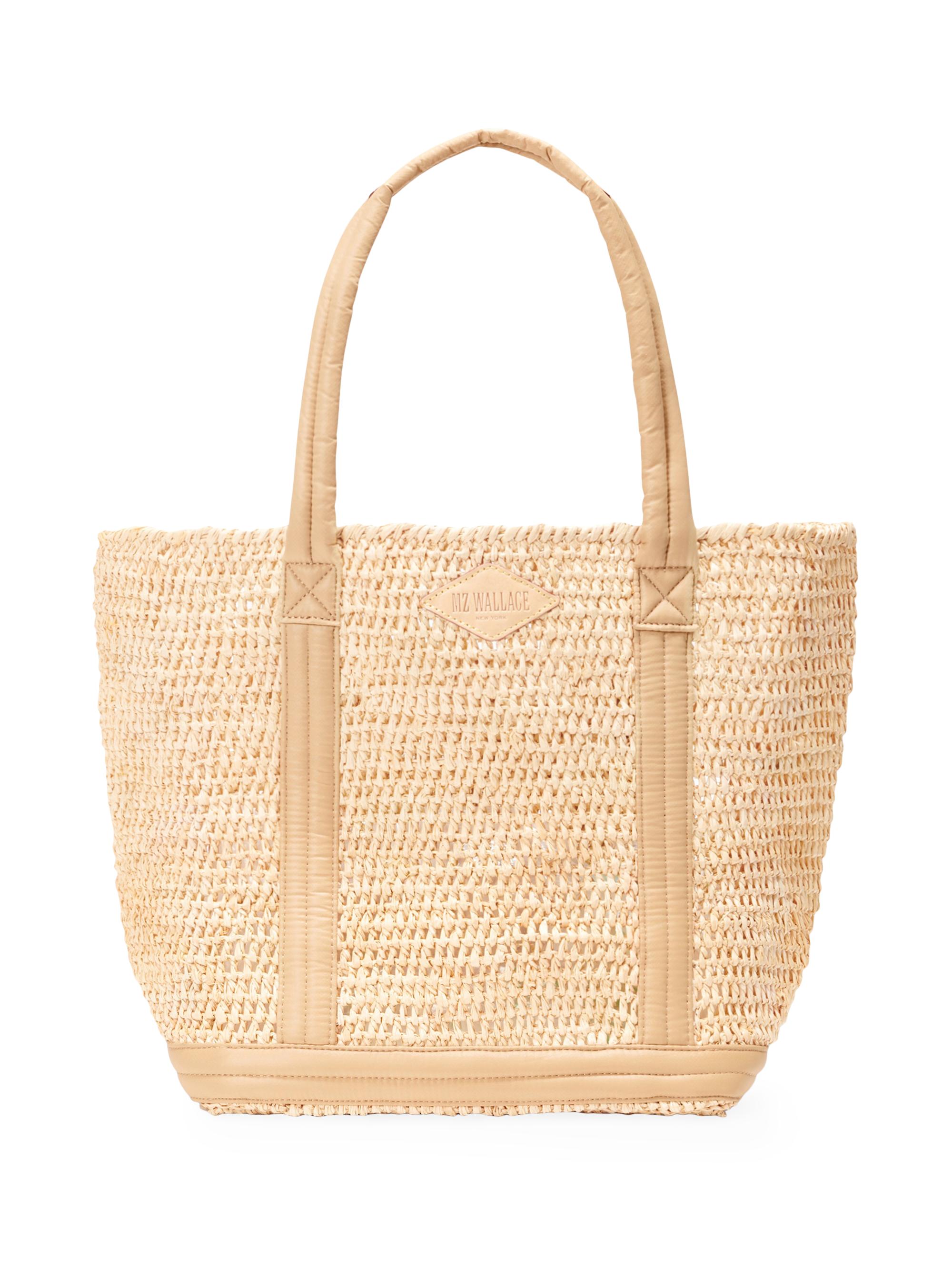 MZ Wallace Women's  Raffia Tote Bag - Raffia Camel