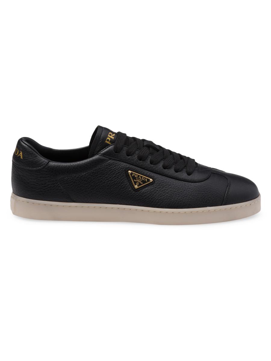 プラダ Prada Deer Leather Sneakers Prada Lane Deer Leather Sneakers | Saks Fifth Avenue