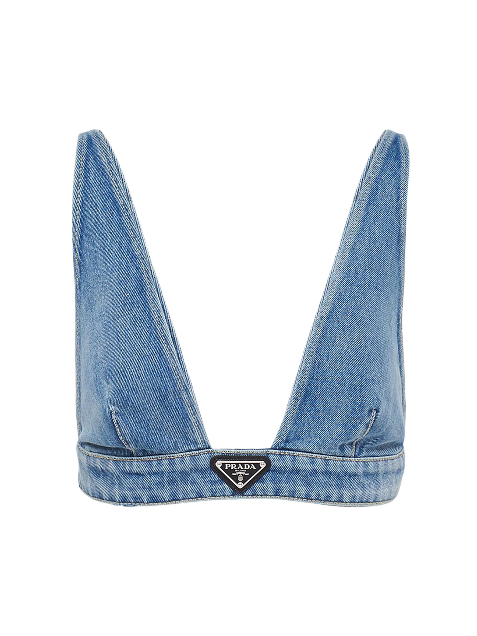 Prada Women's Organic Denim Top - Blue