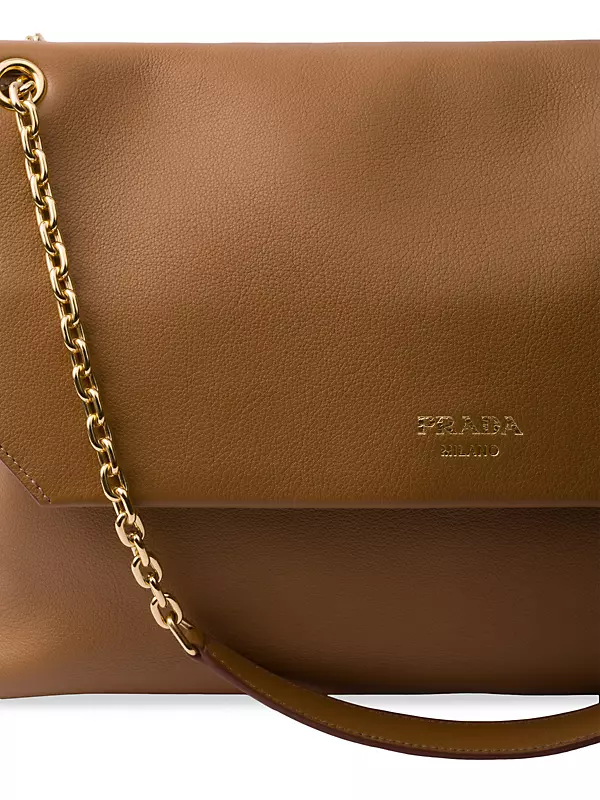 Shop Prada Large Leather Shoulder Bag | Saks Fifth Avenue