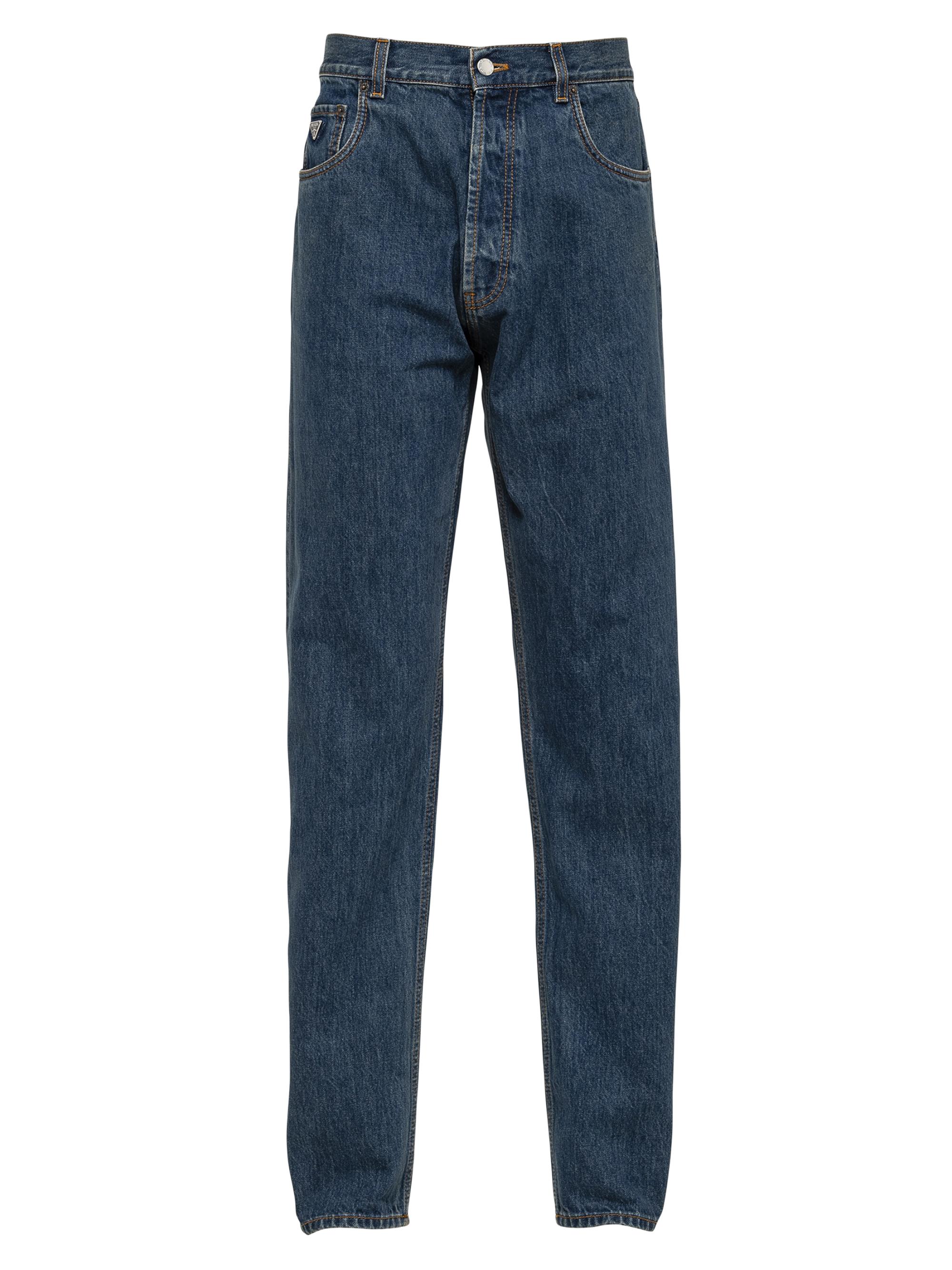 Prada Men's Five Pocket Denim Jeans - Blue