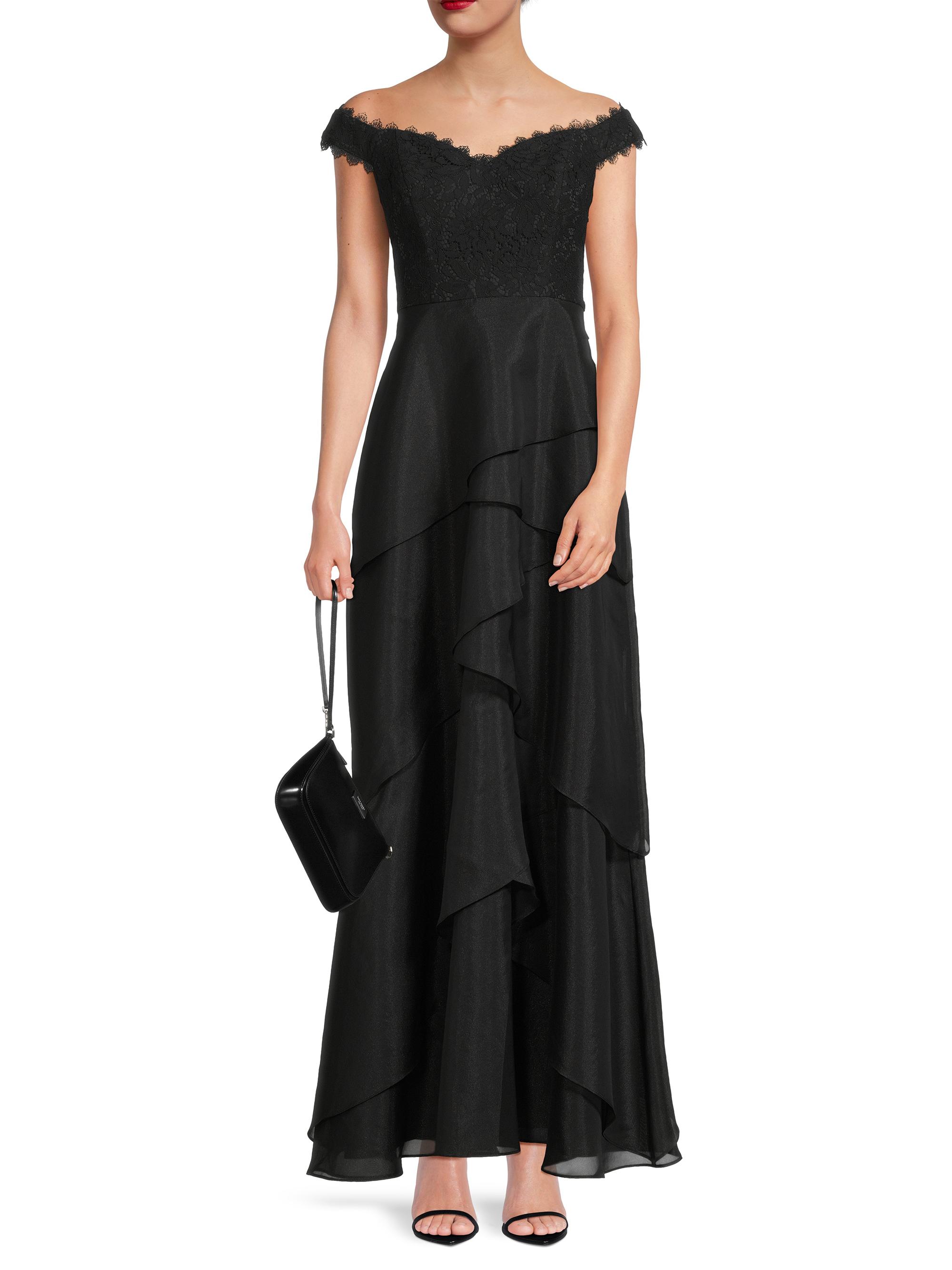 Aidan Mattox Lace & Organza A-Line Gown | Saks Fifth Avenue