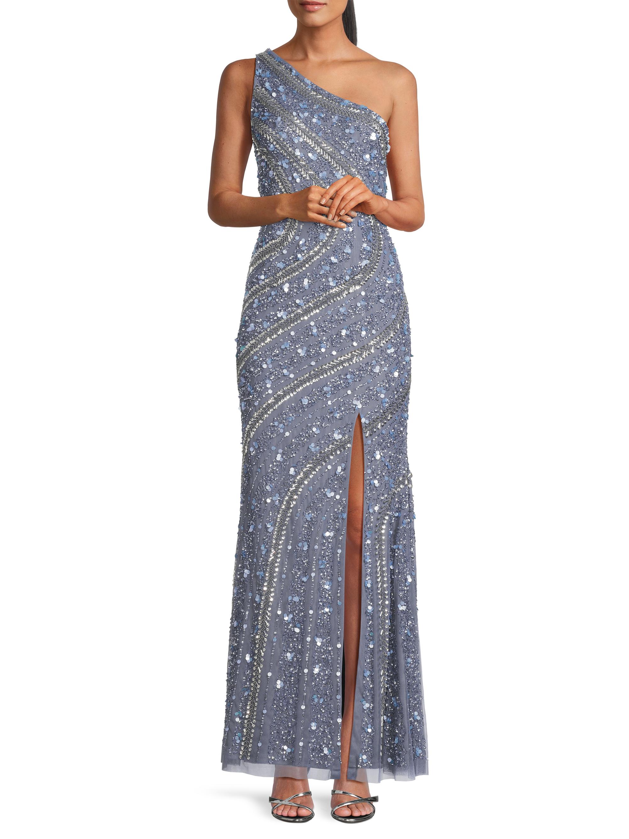 新品♪AIDAN MATTOX♪メタリックニットドレス$165/USサイズ0 Amazon.com: Aidan Mattox by Adrianna Papell Women's Beaded A