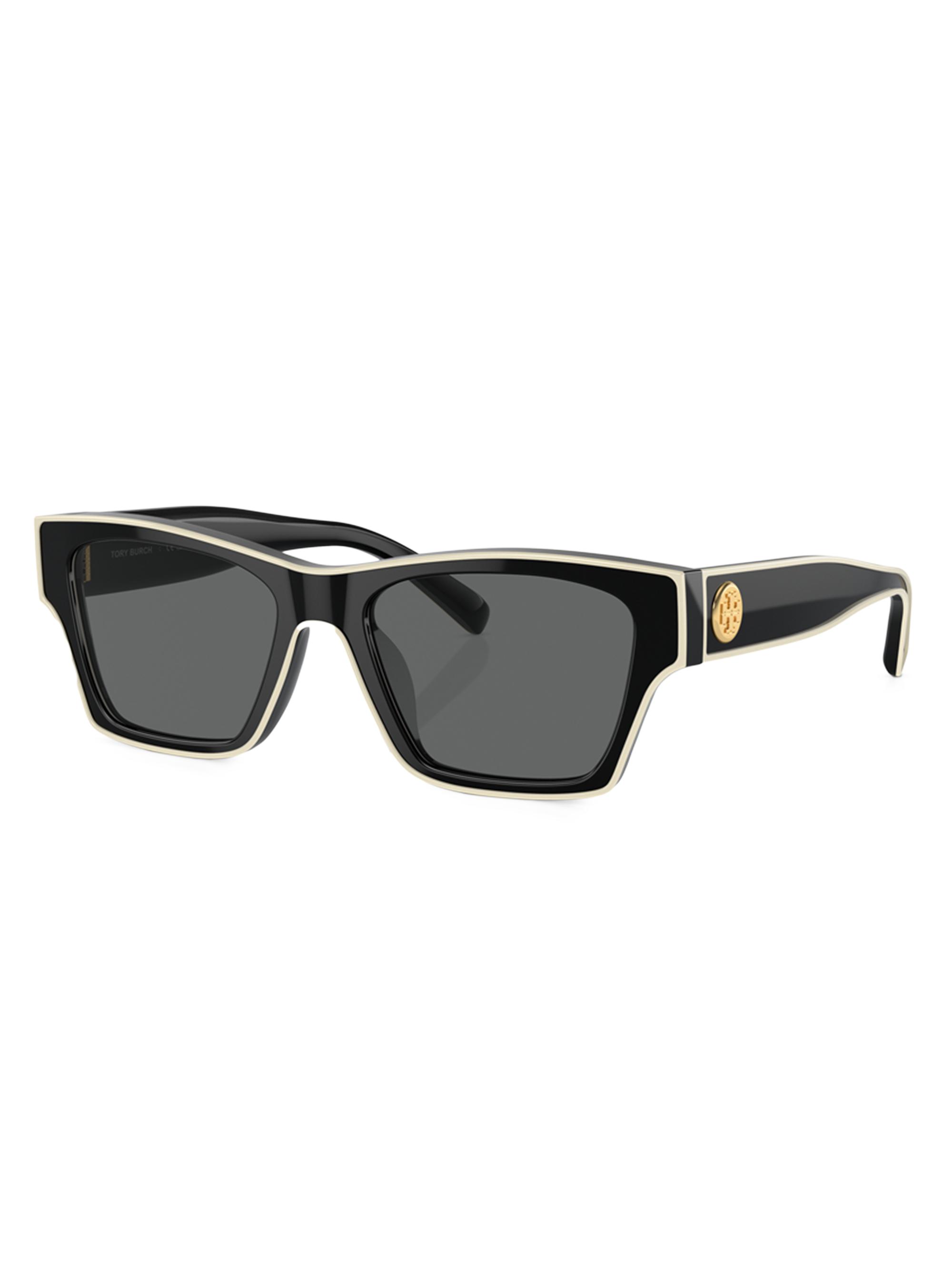 Tory Burch 53MM Rectangular Sunglasses | Saks Fifth Avenue