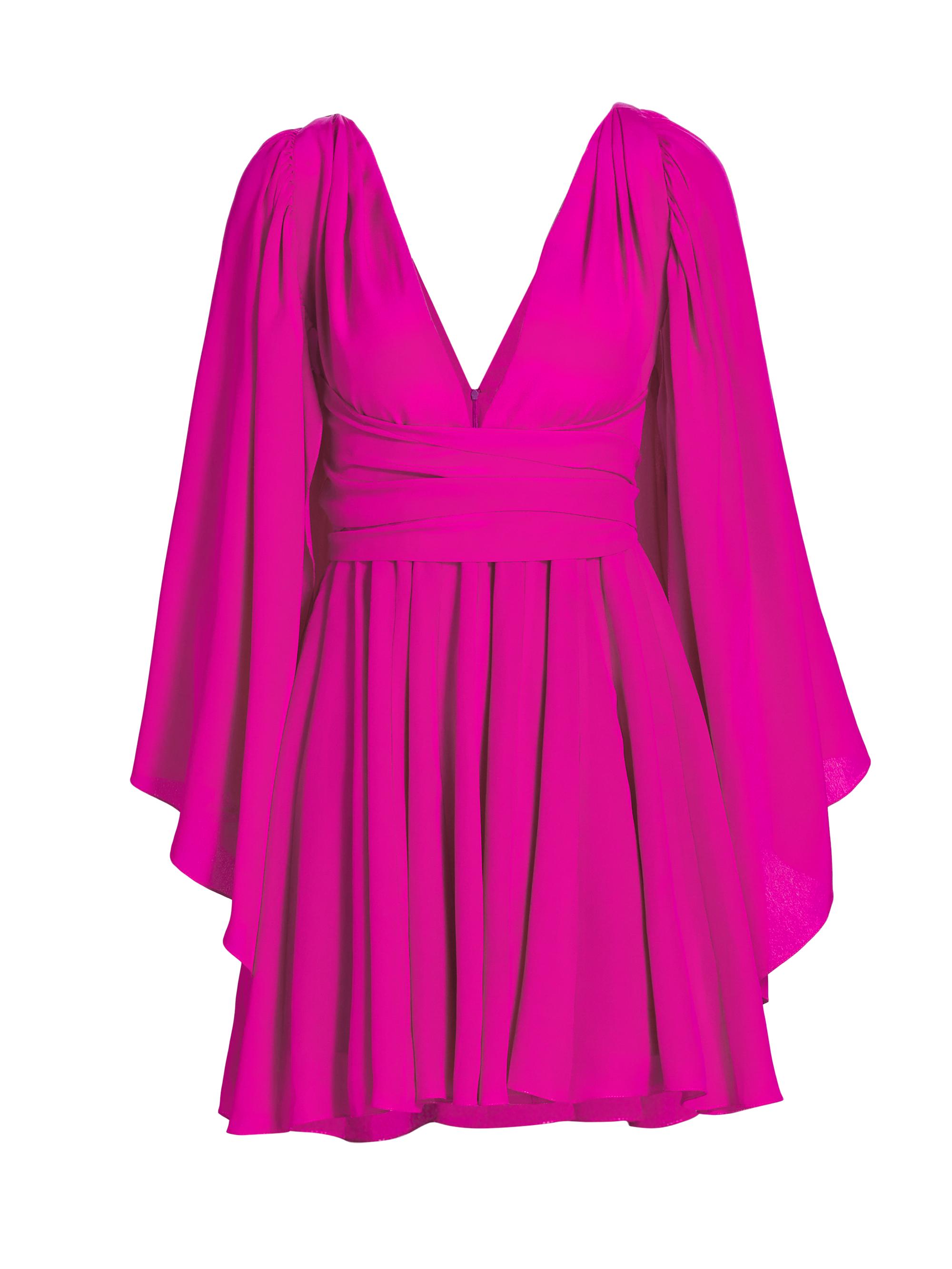 Azeeza Women's Catriona Silk Minidress - Magenta