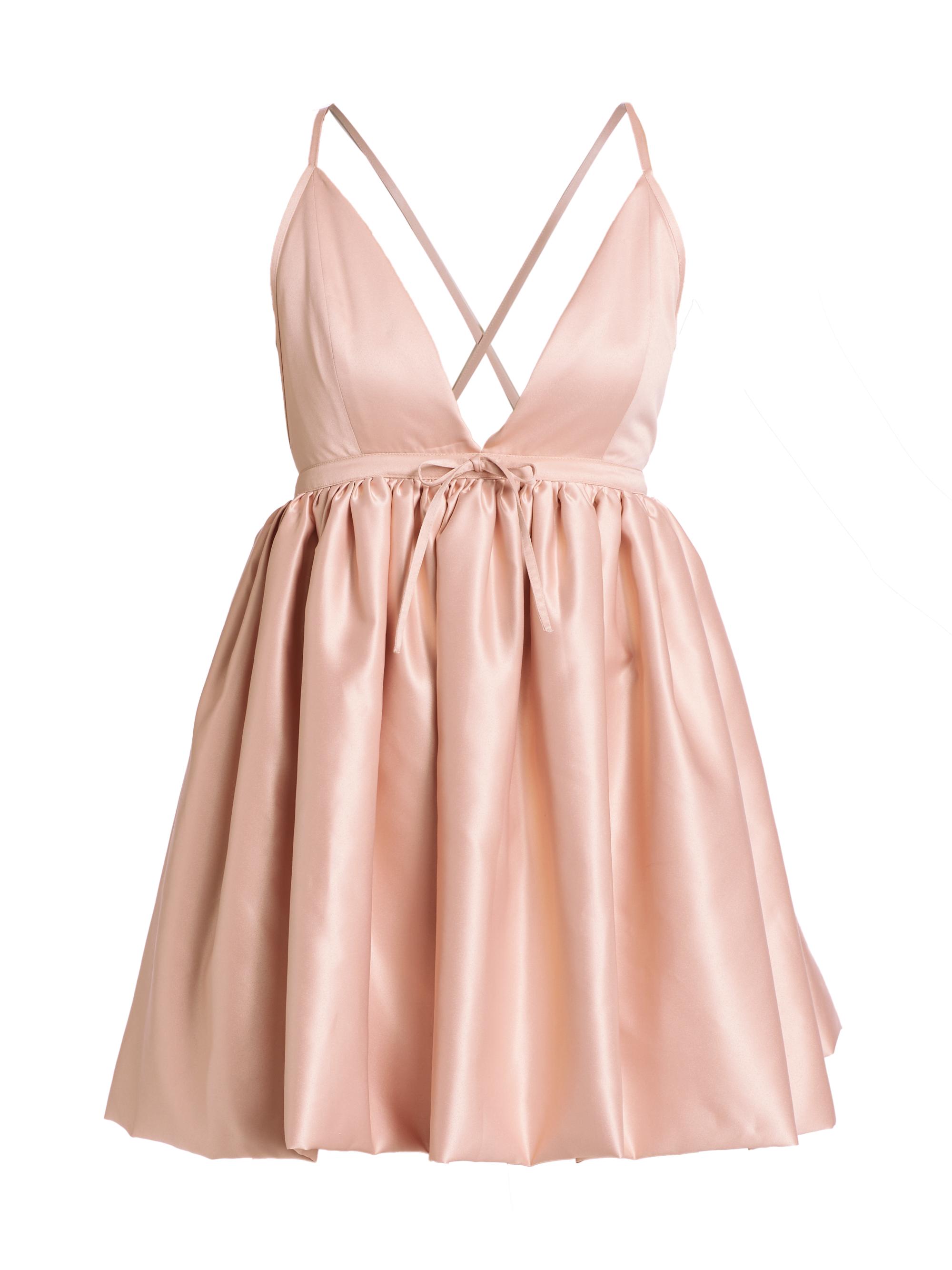 Azeeza Women's Martine Satin Minidress - Dusty Pink