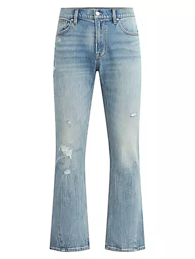 Walker Distressed Stretch Flare Jeans