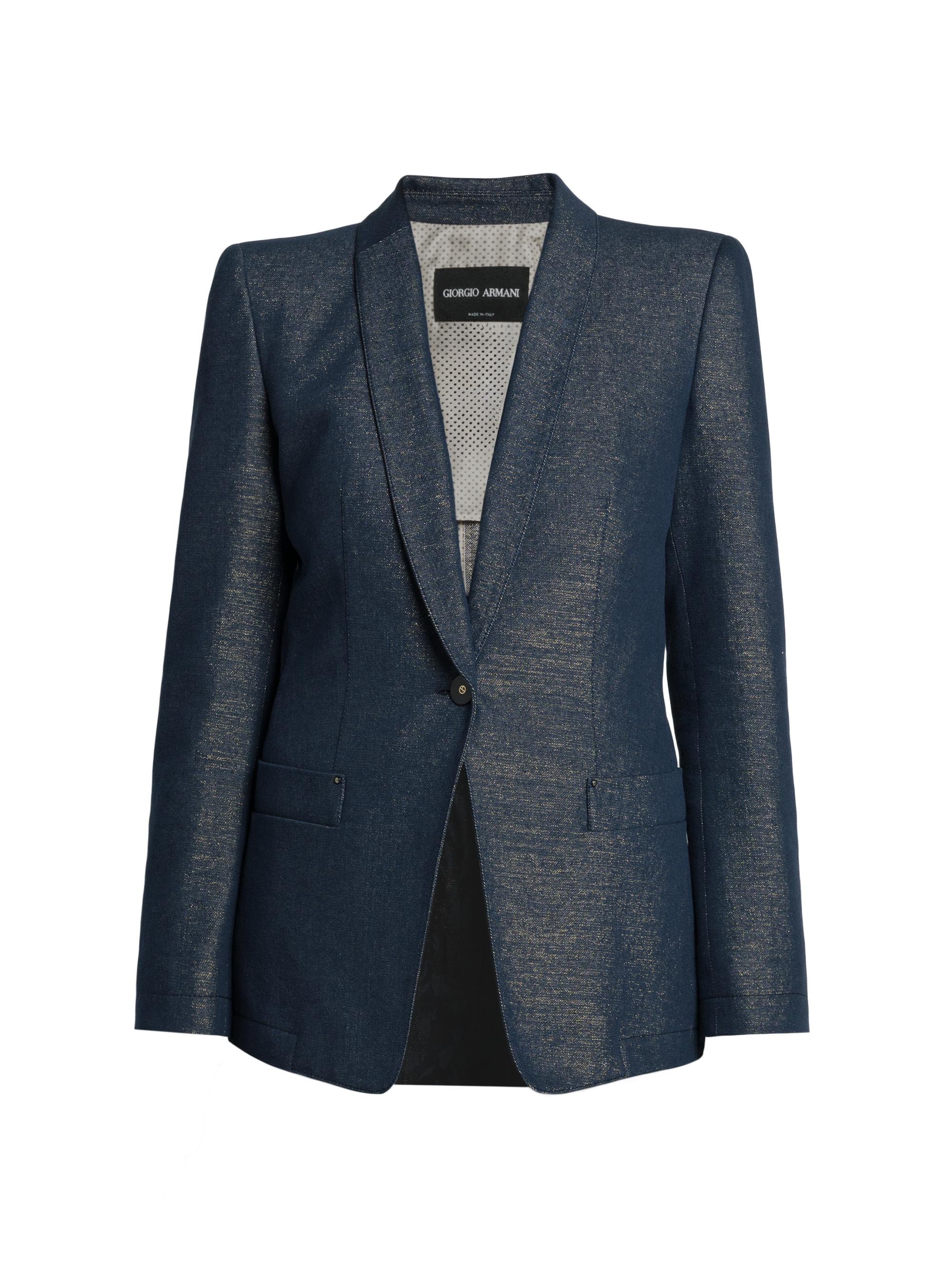 Giorgio Armani Linen-Silk Tailored Blazer | Saks Fifth Avenue