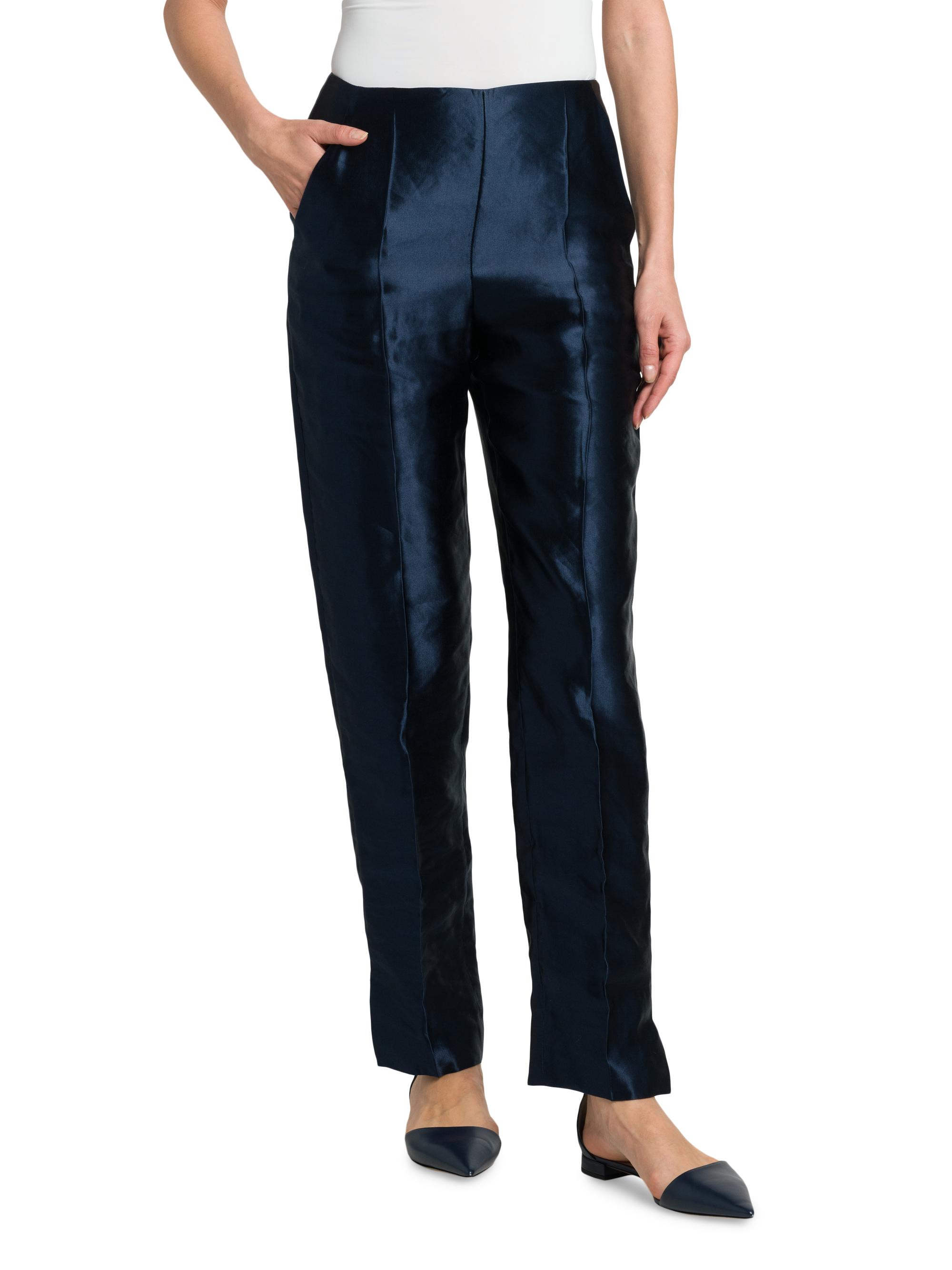 Giorgio Armani Linen-Silk Tapered Pants | Saks Fifth Avenue