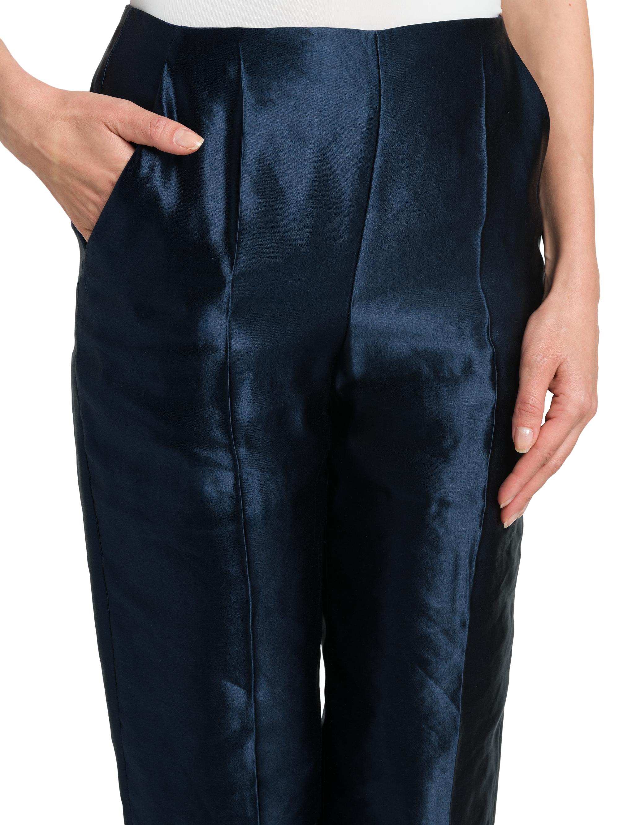 Giorgio Armani Linen-Silk Tapered Pants | Saks Fifth Avenue