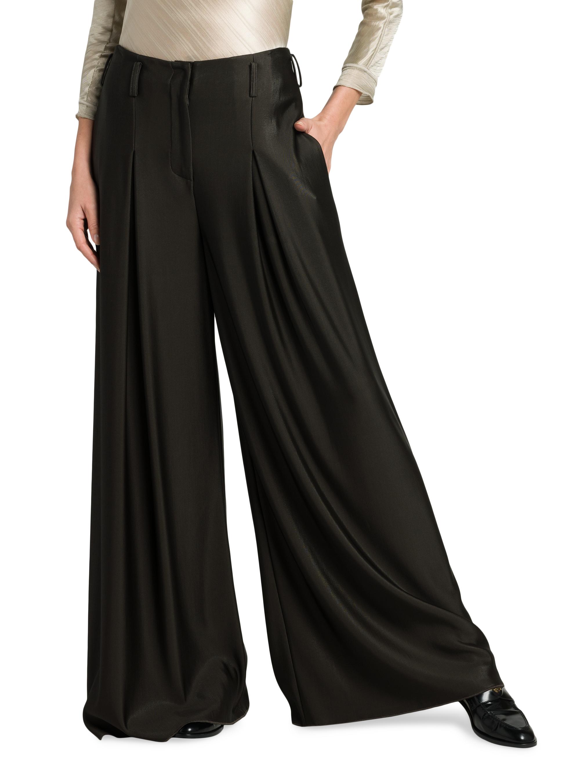 Giorgio Armani Jersey Wide-Leg Pants | Saks Fifth Avenue