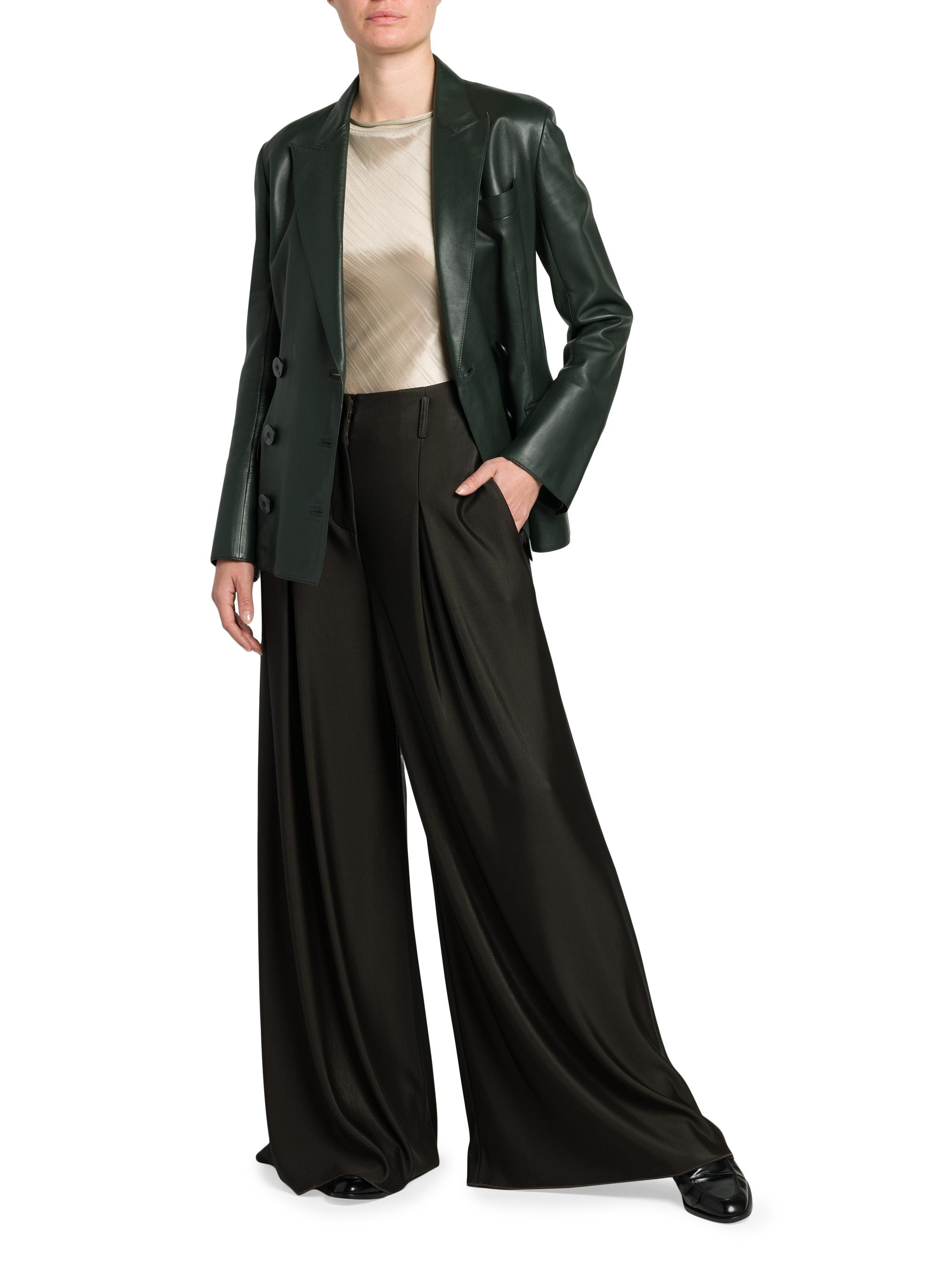 Giorgio Armani Jersey Wide-Leg Pants | Saks Fifth Avenue