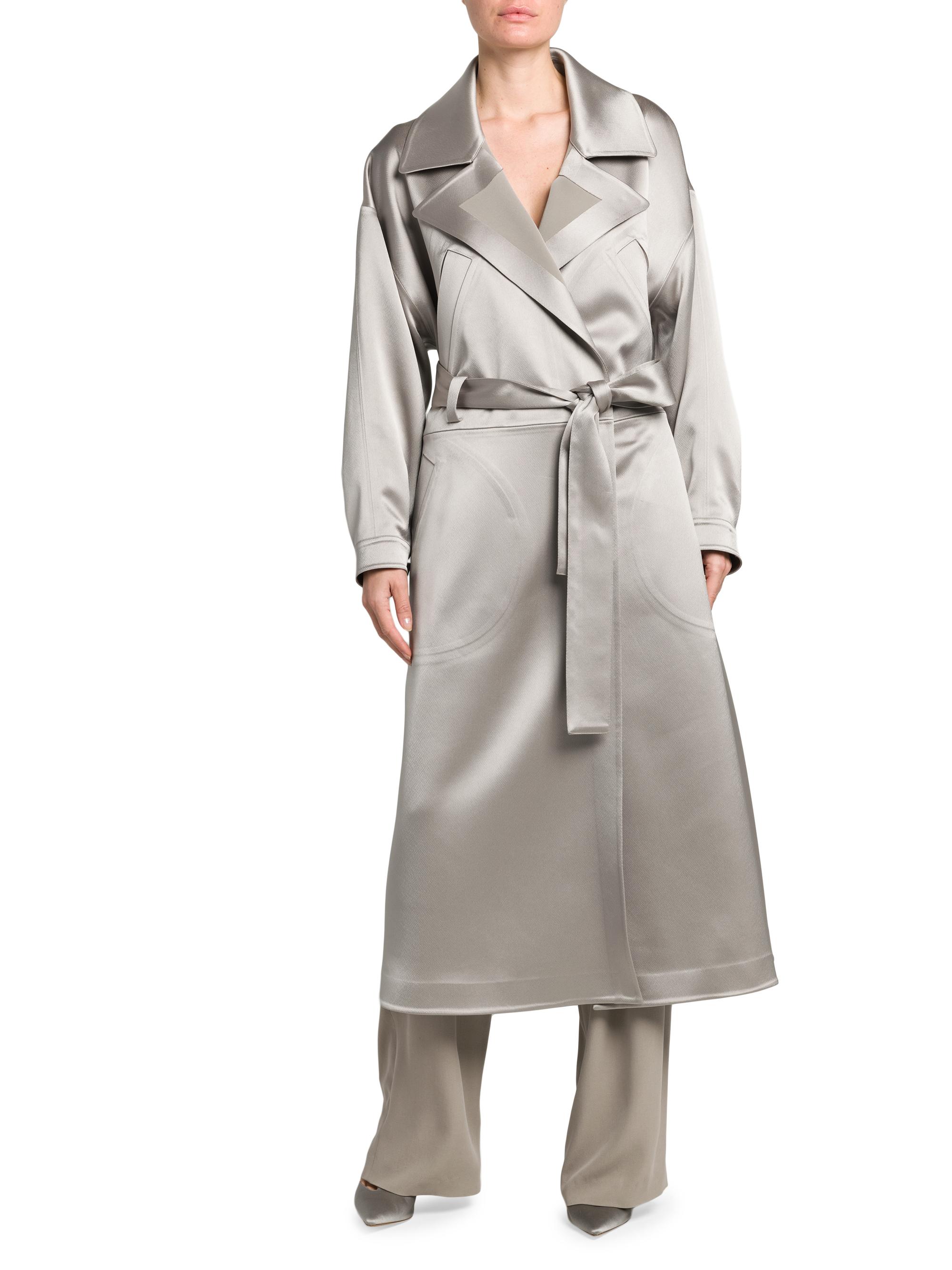 SEVENTY！ Giorgio Armani Silk／アルマーニ Giorgio Armani Satin Oversized Trench Coat | Saks Fifth Avenue