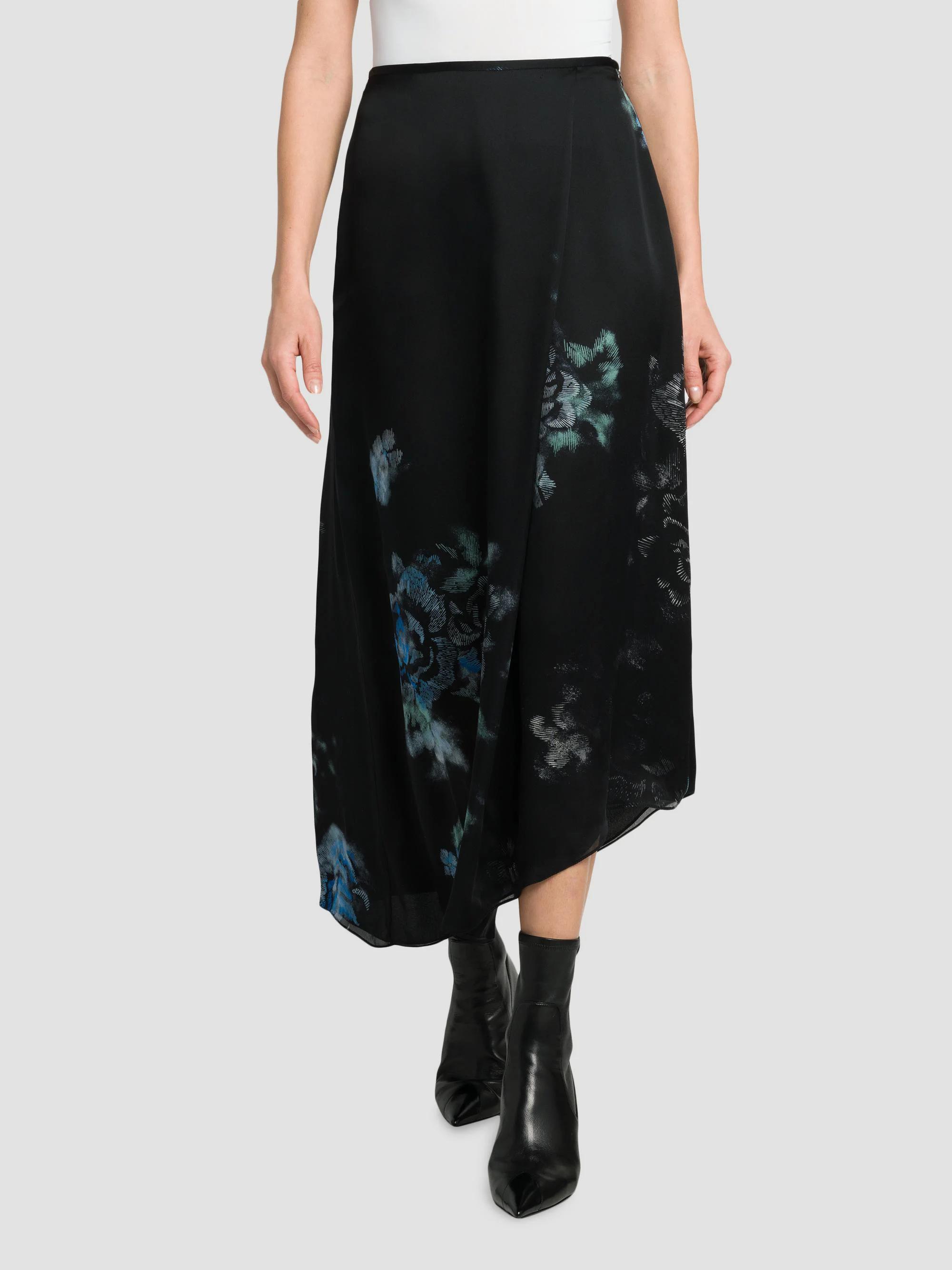 Giorgio Armani Floral Silk Asymmetric Maxi Skirt | Saks Fifth Avenue