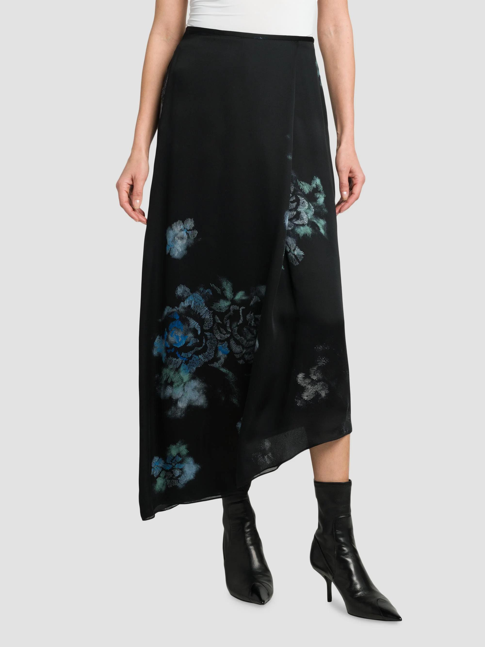 Giorgio Armani Floral Silk Asymmetric Maxi Skirt | Saks Fifth Avenue
