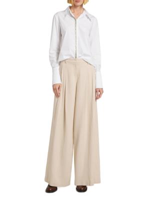 TWP pleated palazzo trousers - Grey