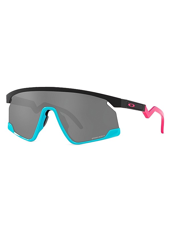 Shop Oakley BXTR Prism Rectangular Shield Sunglasses | Saks Shop Oakley BXTR Prism Rectangular Shield Sunglasses | Saks