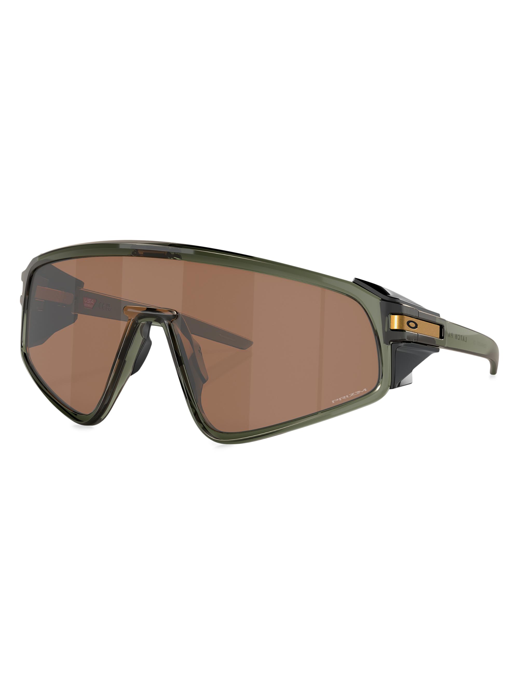 Oakley Men's 0OO9404 35MM Rectangular Sunglasses - Transparent Olive Brown