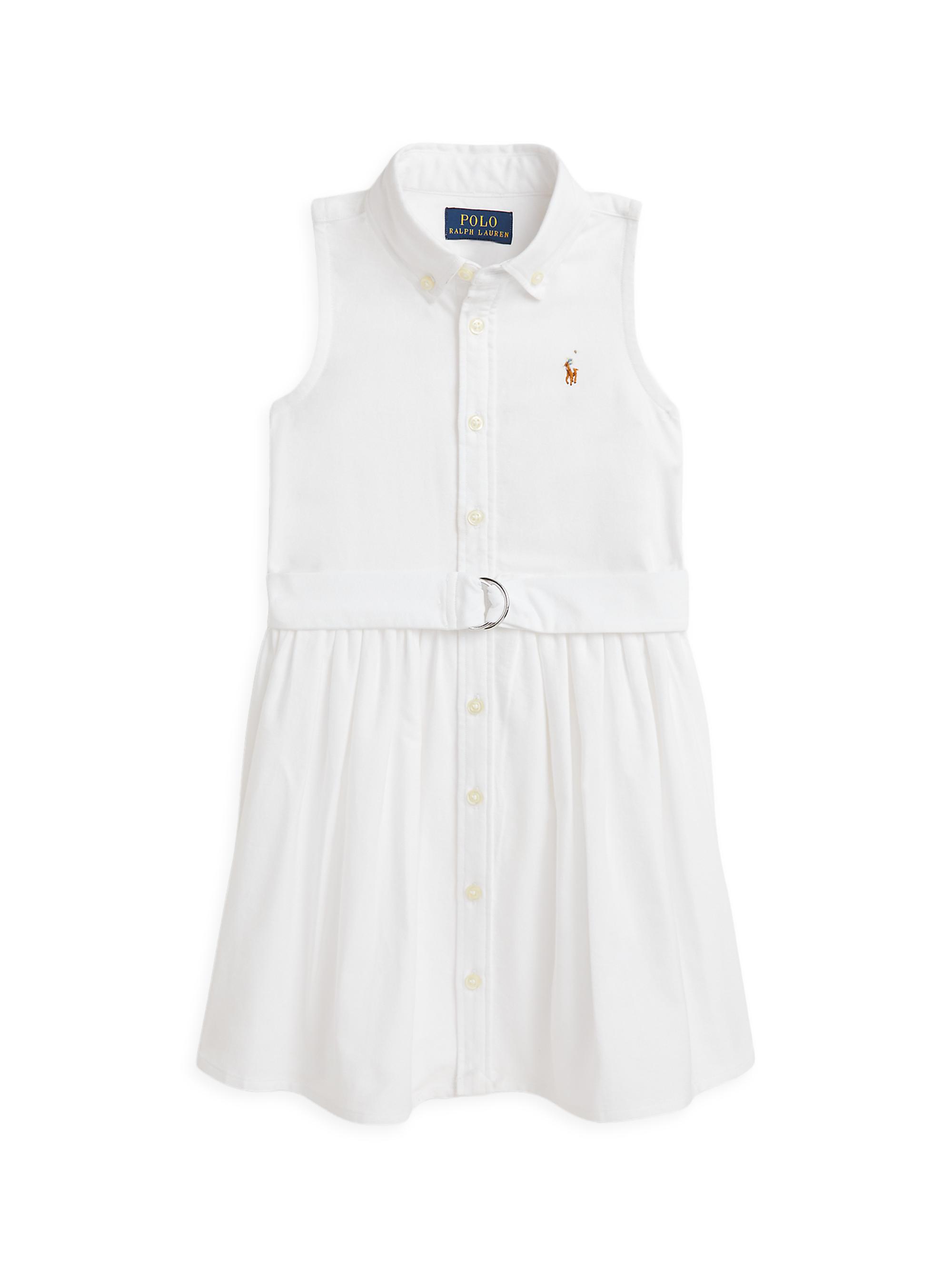 Girl's Little Girl's & Girl's Classic Oxford Sleeveless Shirtdress