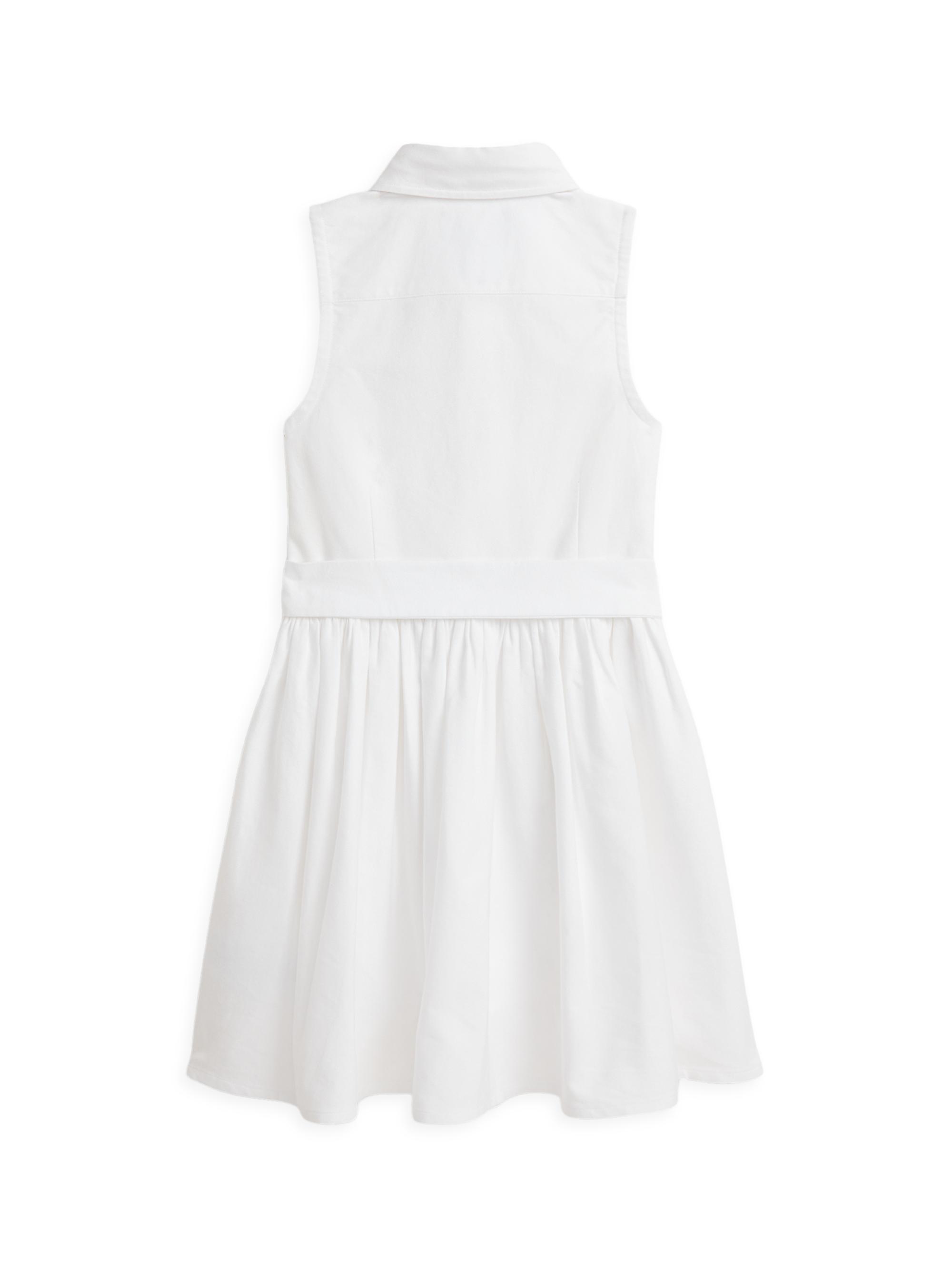 Polo Ralph Lauren Girl's Little Girl's & Girl's Classic Oxford Sleeveless Shirtdress | Thumbnail 3