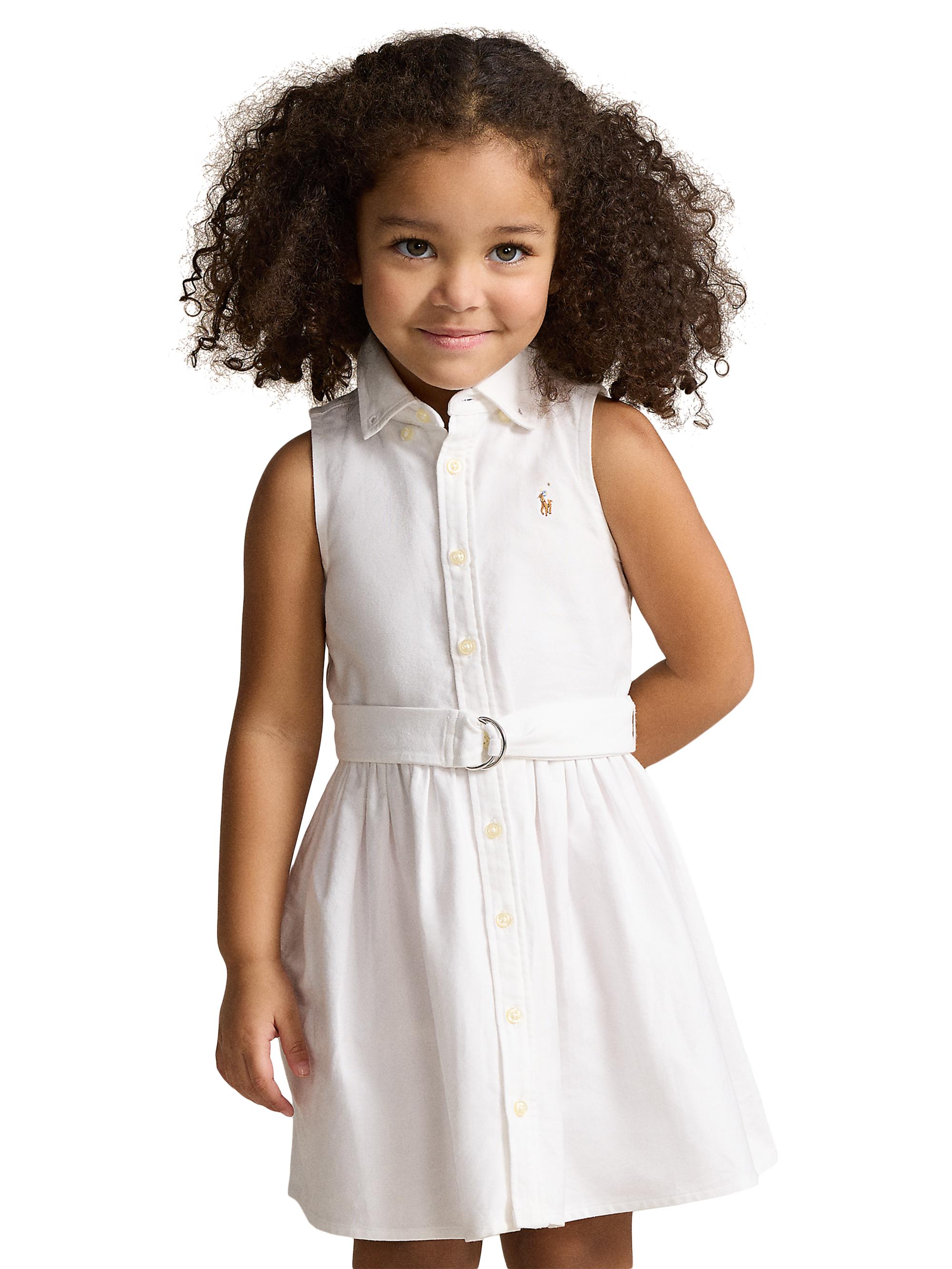 Polo Ralph Lauren Girl's Little Girl's & Girl's Classic Oxford Sleeveless Shirtdress | Thumbnail 4