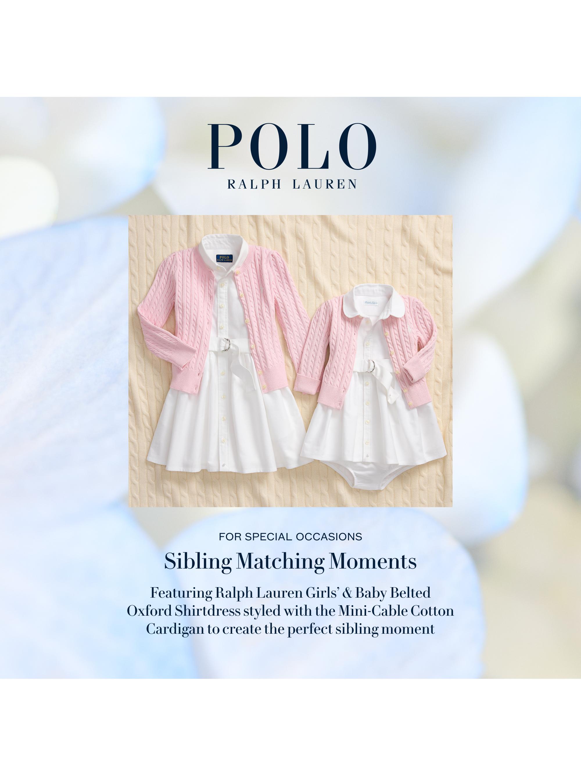 Polo Ralph Lauren Girl's Little Girl's & Girl's Classic Oxford Sleeveless Shirtdress | Thumbnail 7
