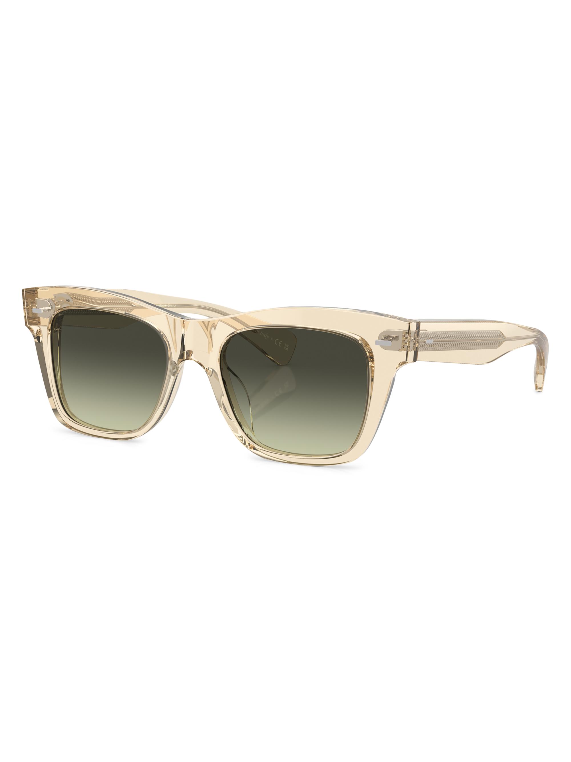 Oliver Peoples Women's Ms. Oliver Pillow 51MM Square Sunglasses - Transparent Beige Gradient