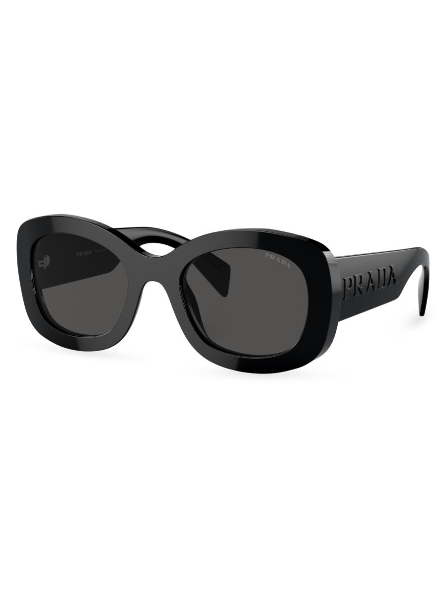 Prada 55MM Oval Sunglasses | Saks Fifth Avenue