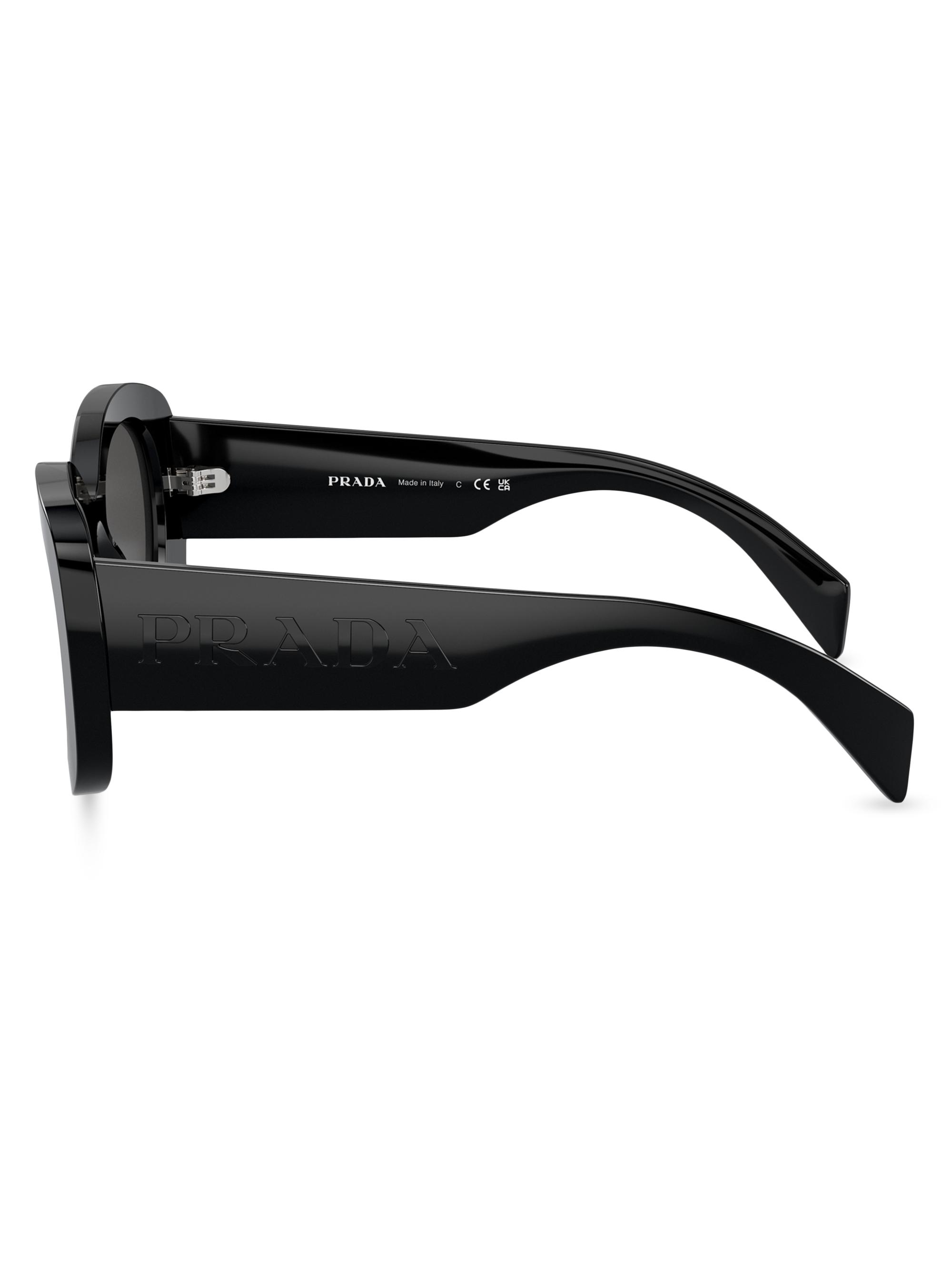 Prada 55MM Oval Sunglasses | Saks Fifth Avenue