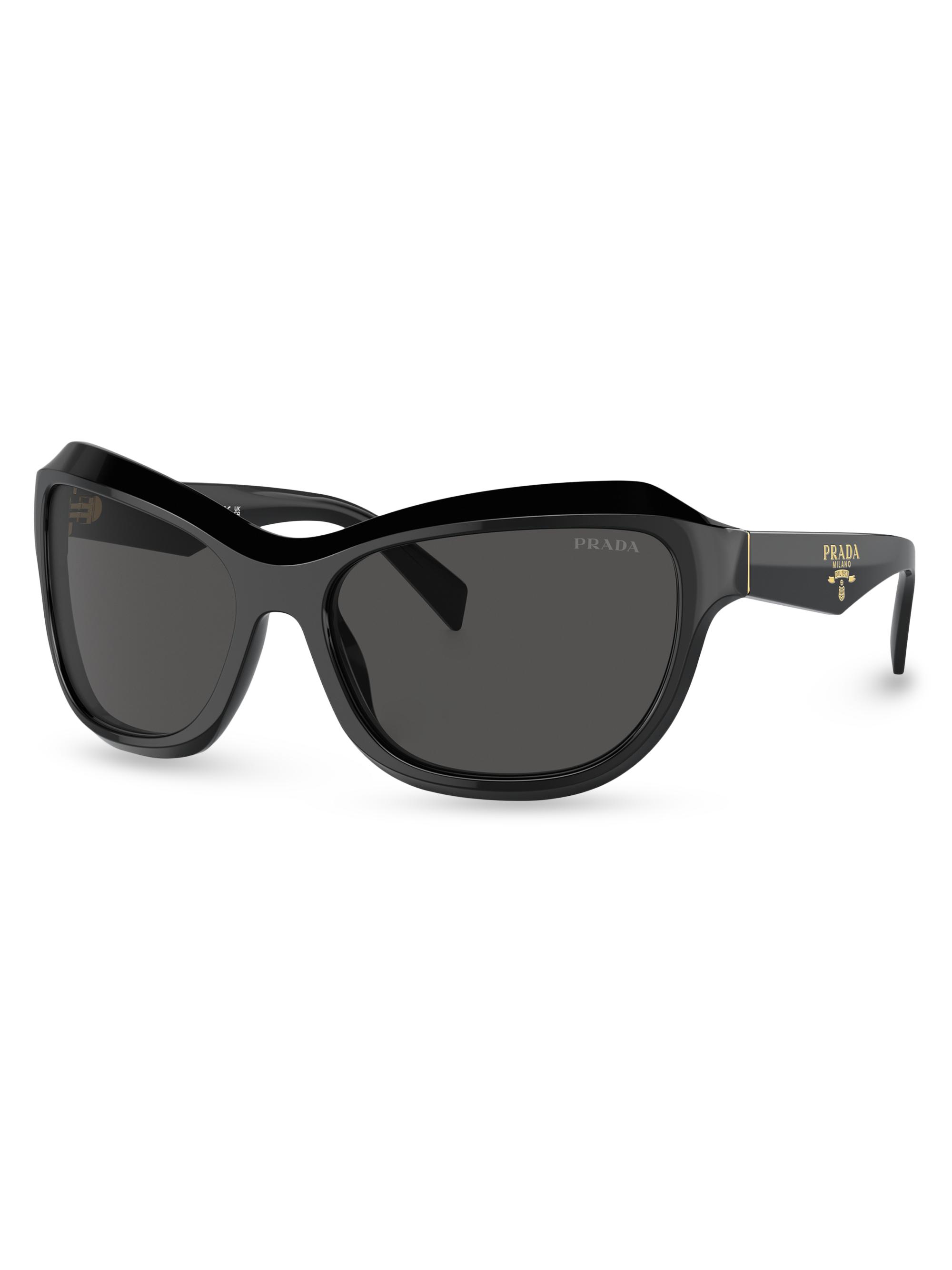 Prada Women's 62MM Butterfly Sunglasses - Black Dark Grey