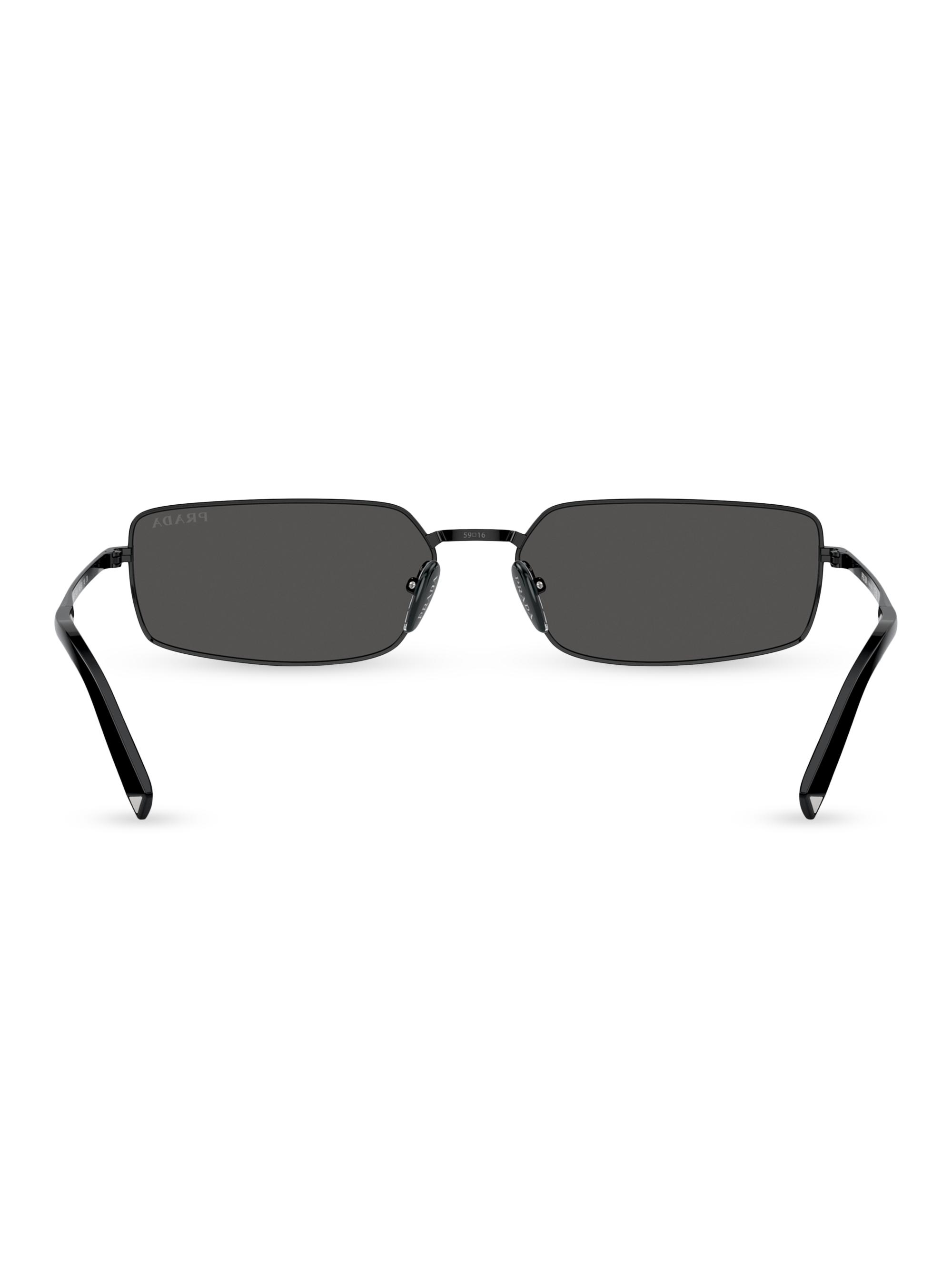 ちょ⭐︎ Prada 59MM Rectangular Sunglasses | Saks Fifth Avenue