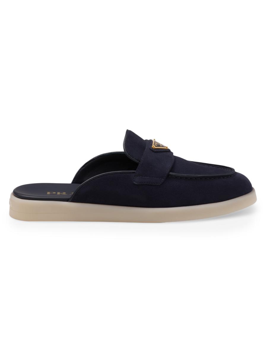 関税込 PRADA |Suede mules 1S715N_X0O_F0401_F_ZG50 Cinnamon Suede Slippers | PRADA